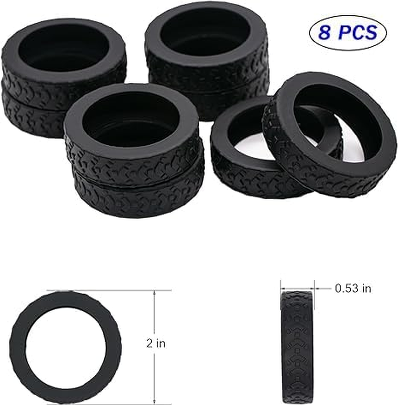 8Pcs Luggage Wheel Protector, Suitcase Wheel Covers for Compartment Protection (Black) image number 2