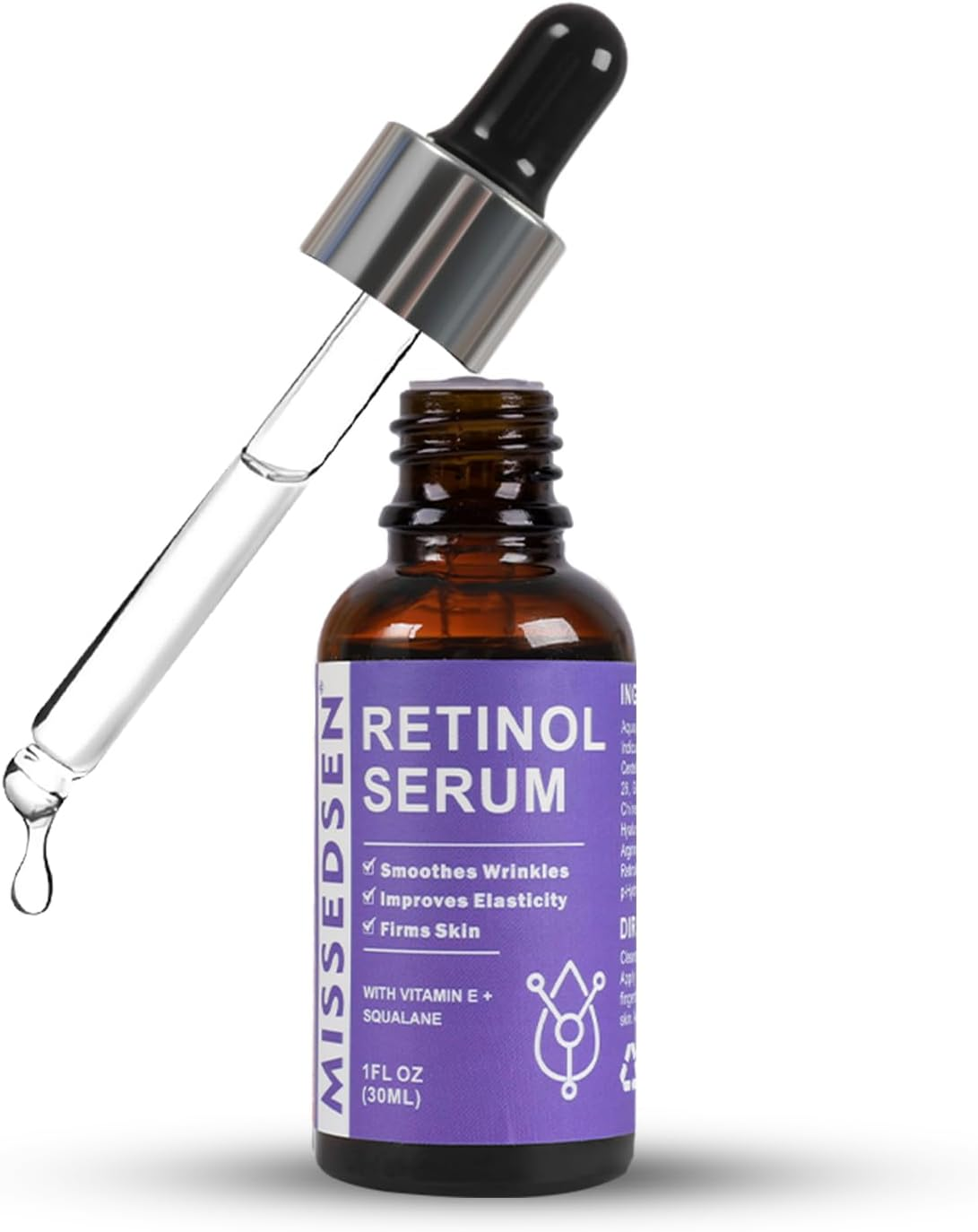 Retinol Serum for Face anti Aging with Squalane Oil & Vitamin E Oil for Skin Care Night Repair Serum for Oily, Combination, Dry & Mature Skin for Daily Use 30Ml