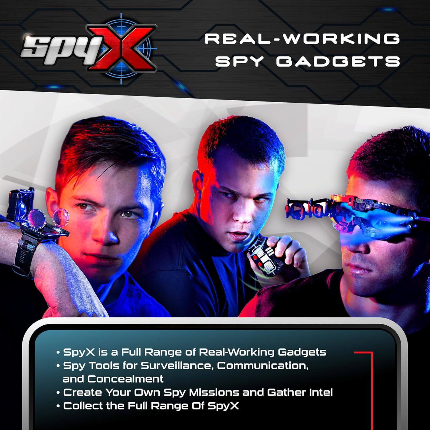 Spyx Spy Tracker Tag for Kids &ndash; Track & Protect Belongings with 2 Tag Transmitters, Alarm & Tracking Modes &ndash; No App or Phone Needed &ndash; Spy Gadget for Boys & Girls Age 6+ image number 2