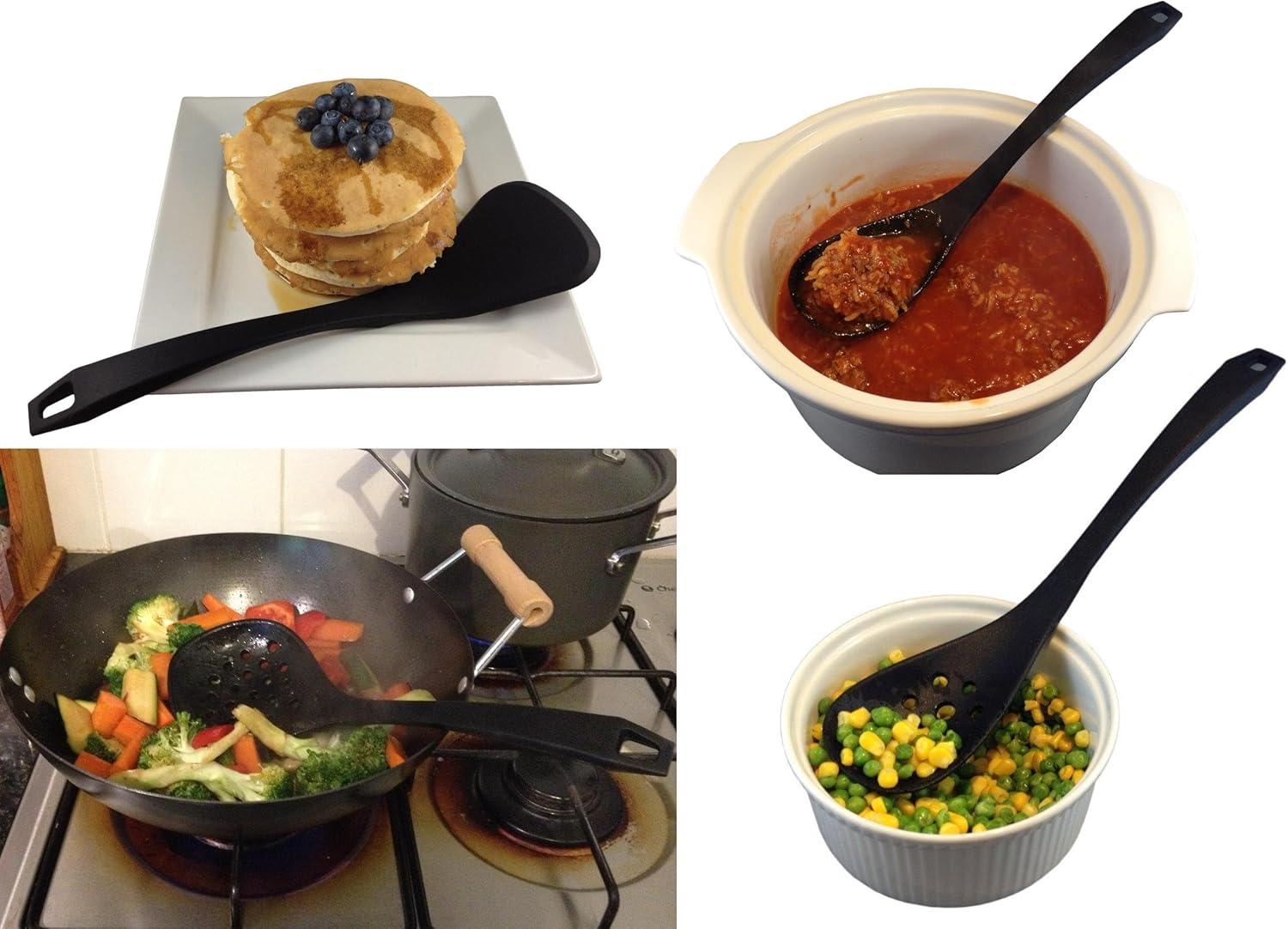 5-Piece Silicone Kitchen Utensil Set &ndash; Premium Bpa-Free Cooking Tools & Gadgets for Nonstick Cookware &ndash; Dishwasher Safe & Durable image number 5