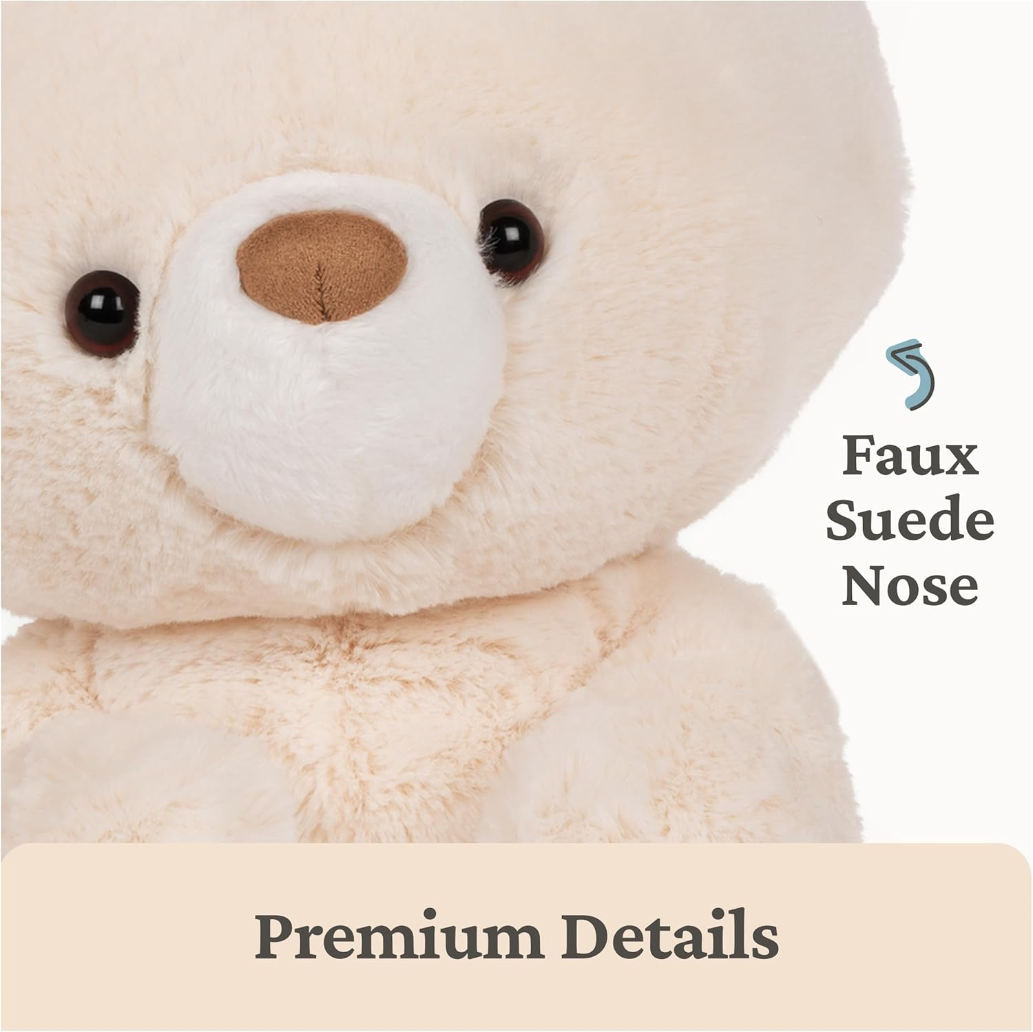 Gund Bear Kai Stuffed Animal Plush Toy, Vanilla, Small (30 Cm Size) image number 1