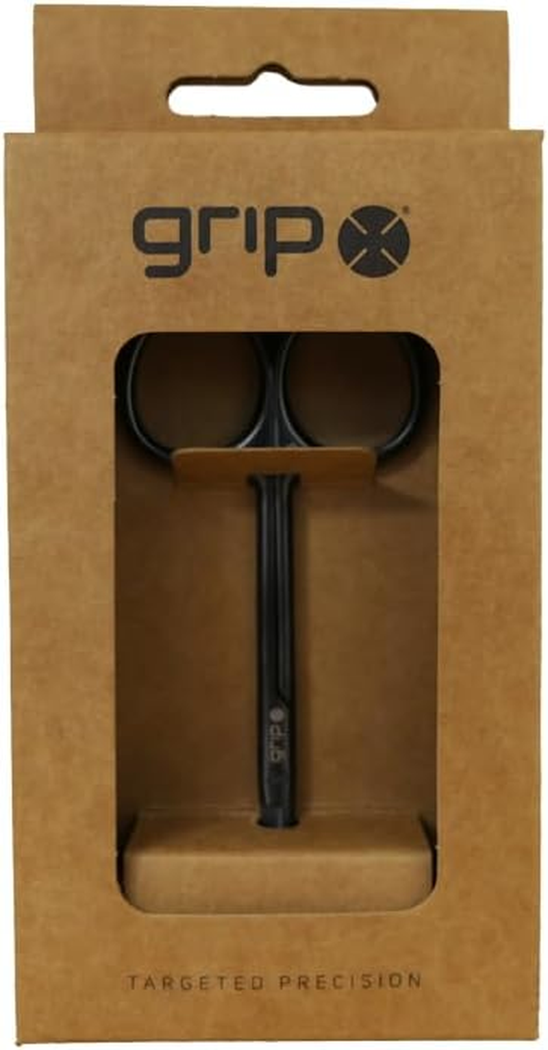 Grip Precision Scissor Matte Black - Professional Stainless Steel Beauty Scissors with Sharp Blades - Sleek and Durable Design for Accurate Trimming and Grooming image number 2