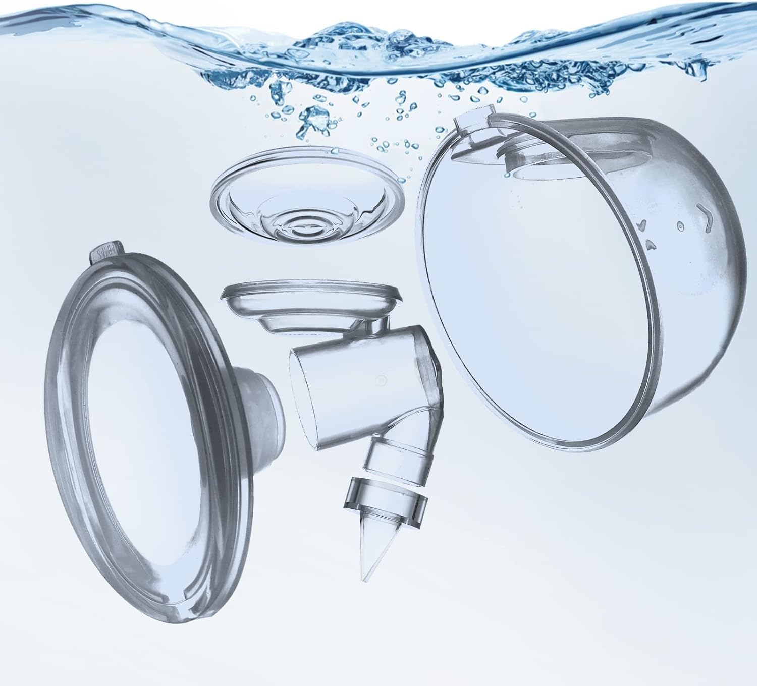 Duckbill Valve and Silicone Diaphragm,Compatible with Momcozys9/S12/S9Pro/S12Pro/Tsrete，Pump Parts/Accessories (10 Piece Set) image number 1