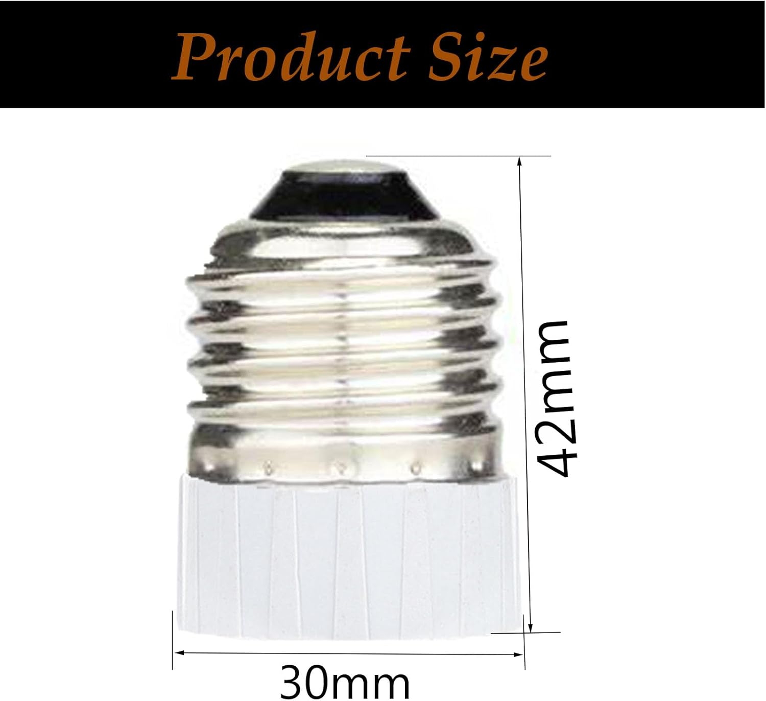 FINELED E27 to MR16 Gu5.3 Adaptor, E26/E27 to MR16/MR11/G4/G6.35 Lamp Holder Converter Adapter (Pack of 3)