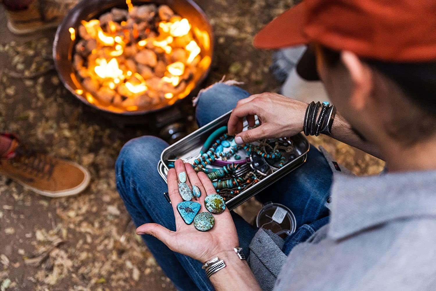 STANLEY Classic Legendary Useful Box 1.25 Qt | Metal Snack and Lunch Box | Durable Stainless Steel Travel Food Storage Container | Hiking, Camping, School, or Work | Bpa-Free | Hammertone Green