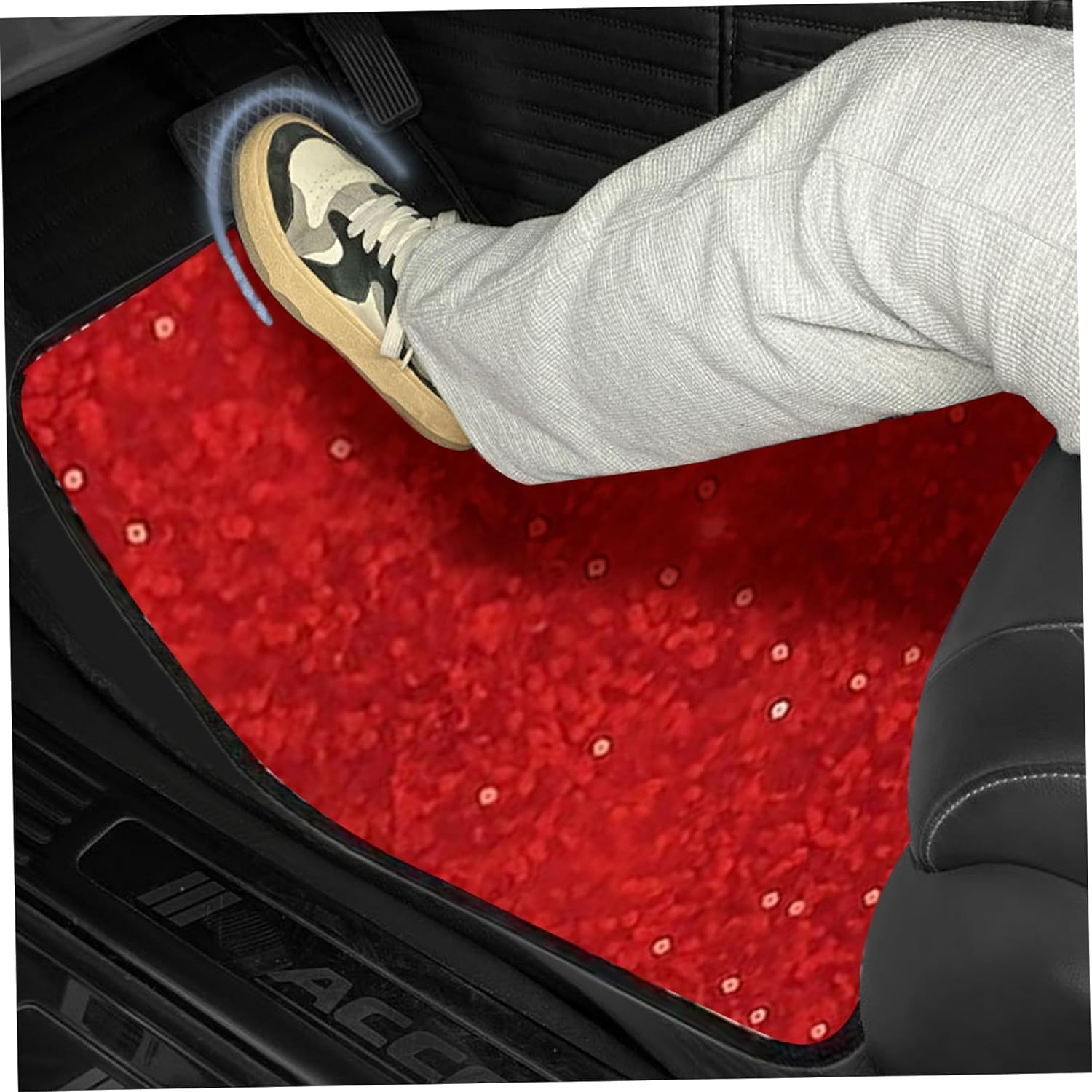 Car Mats Full Set, Wear-Resistant & Dustproof Boho Automotive Floor Mats, Non-Slip Car Interior Accessories for Trucks, SUV, Sedans image number 4