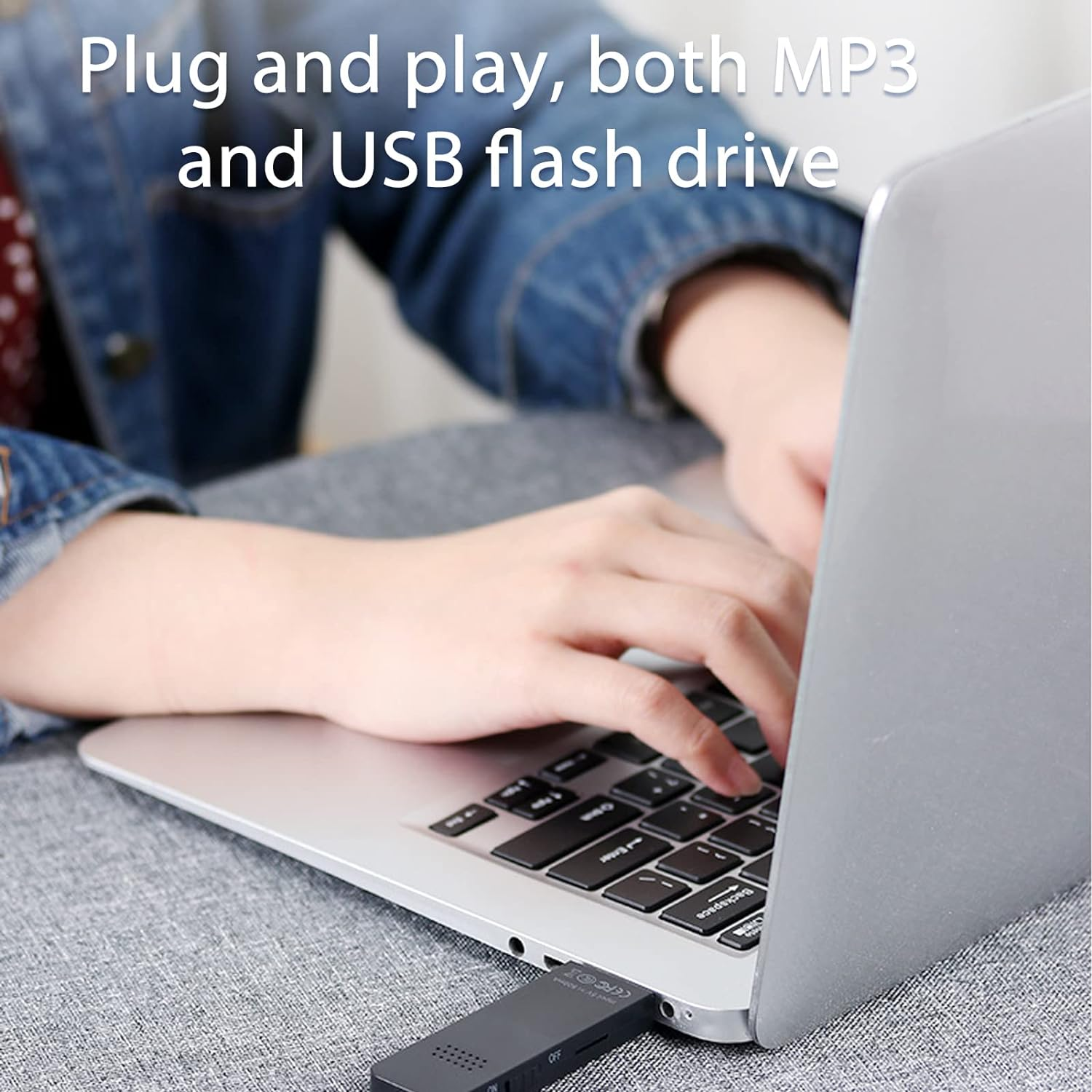 USB MP3 Player, 8GB MP3 Player Portable Music Player with Headphone and Lanyard, Hifi Lossless Sound Kids MP3 Music Player for Running (Black) image number 5