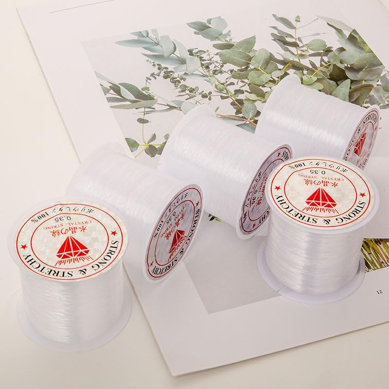 3 Roll Transparent Fishing Thread,0.2Mm X120M,0.25Mm X90M,0.3Mm X70M,Fishing Thread Clear Wire Bracelets Hanging Decorations Line DIY Crafts Jewelry Making Cord Beading Accessories image number 6