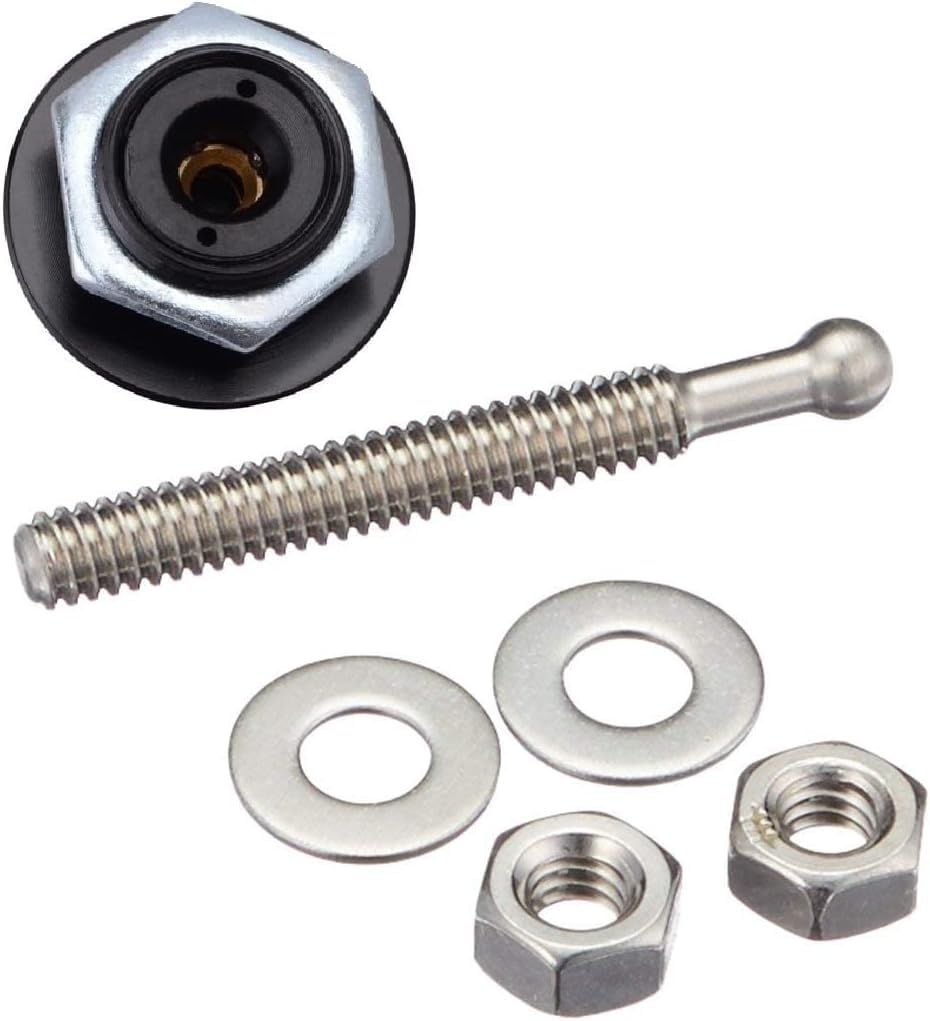 4Pcs Universal Vehicle Hood Pins, Universal Aluminum Vehicle Hood Pins-Quick Release Lock Latch Bumper License Plate Lock Clip Push Button Bonnet, Push Button Bonnet Kit ﻿