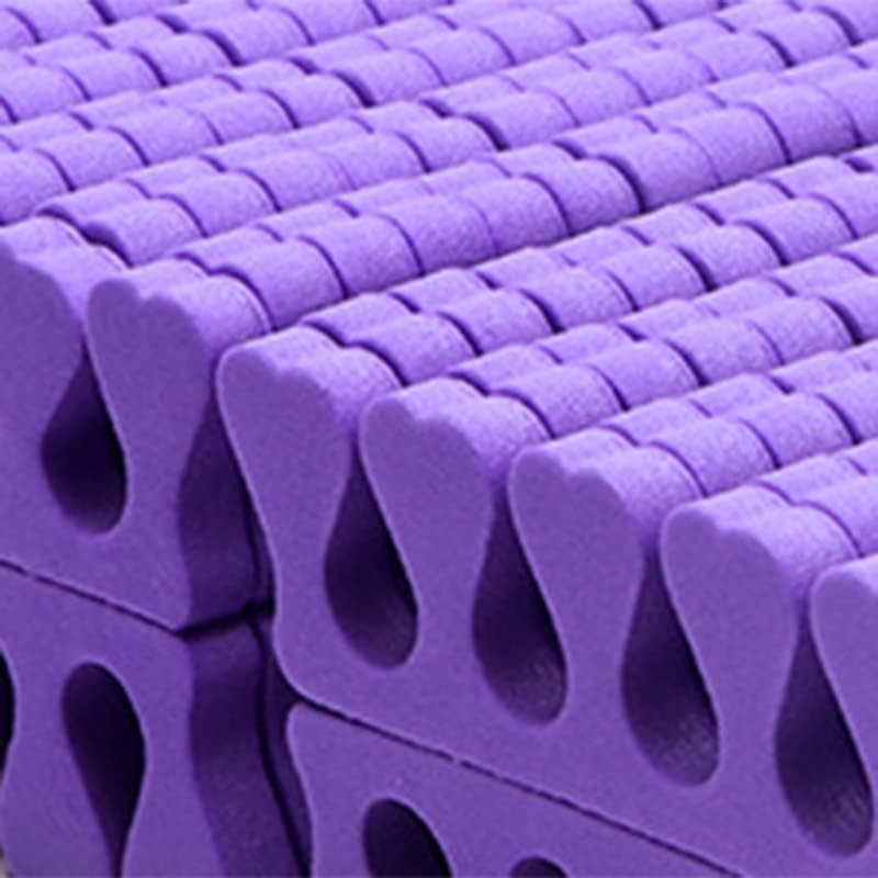 Leapiture 100 Pieces Sponge Toe Separators, Sponge Toe Separators, Finger Separators, Toe Separators, Nail Art Toe Separators, Gel Toe Separators, Manicure and Pedicure Tool (Purple)