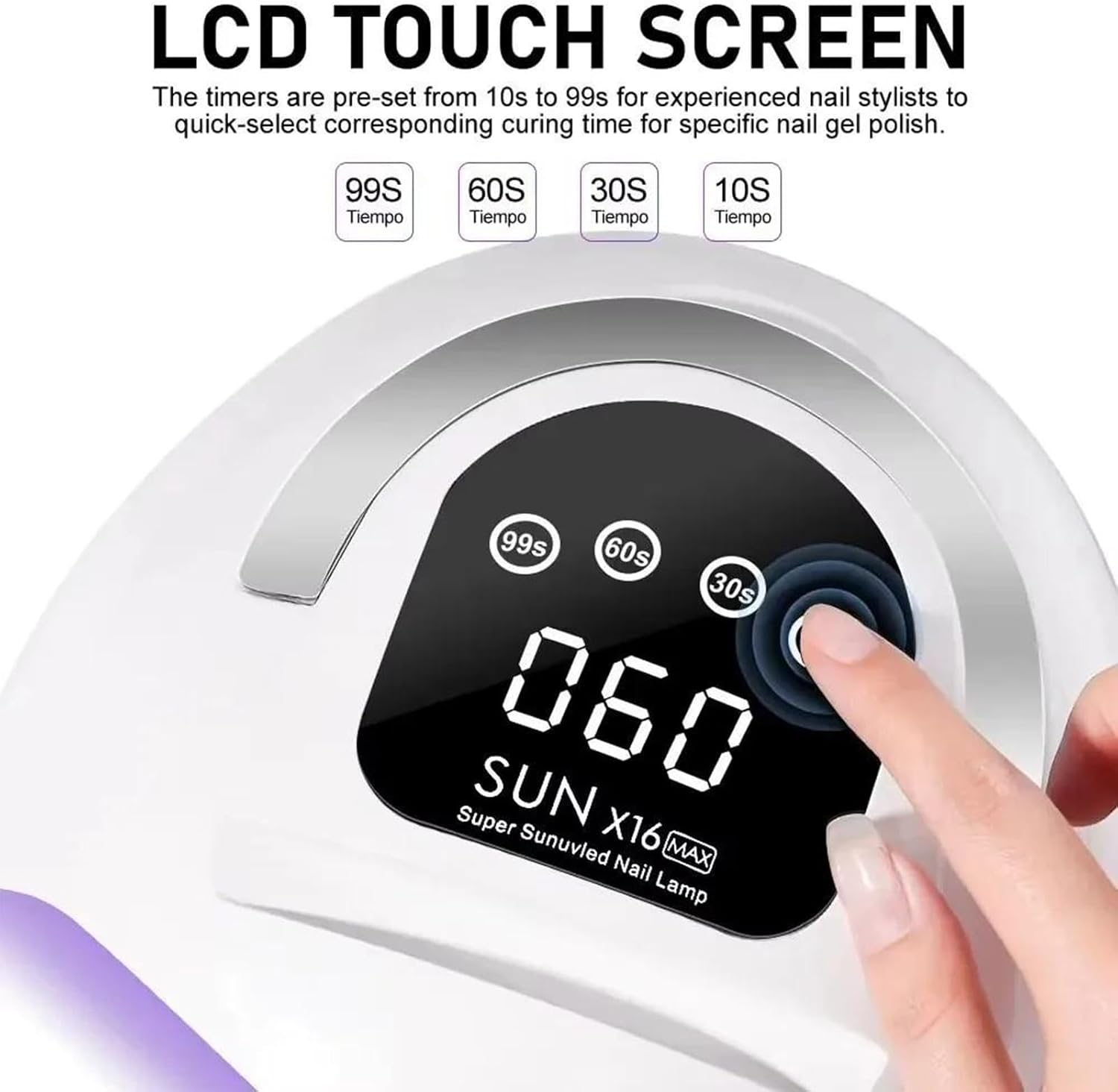 Bouzaak 320W UV LED Nail Lamp, Faster Nail Dryer Gel Polish Light for Hands & Feet, Portable Stand Professional UV Nail Light with 4 Timers & Auto Sensor for Nails Gel Lamp Machine image number 1