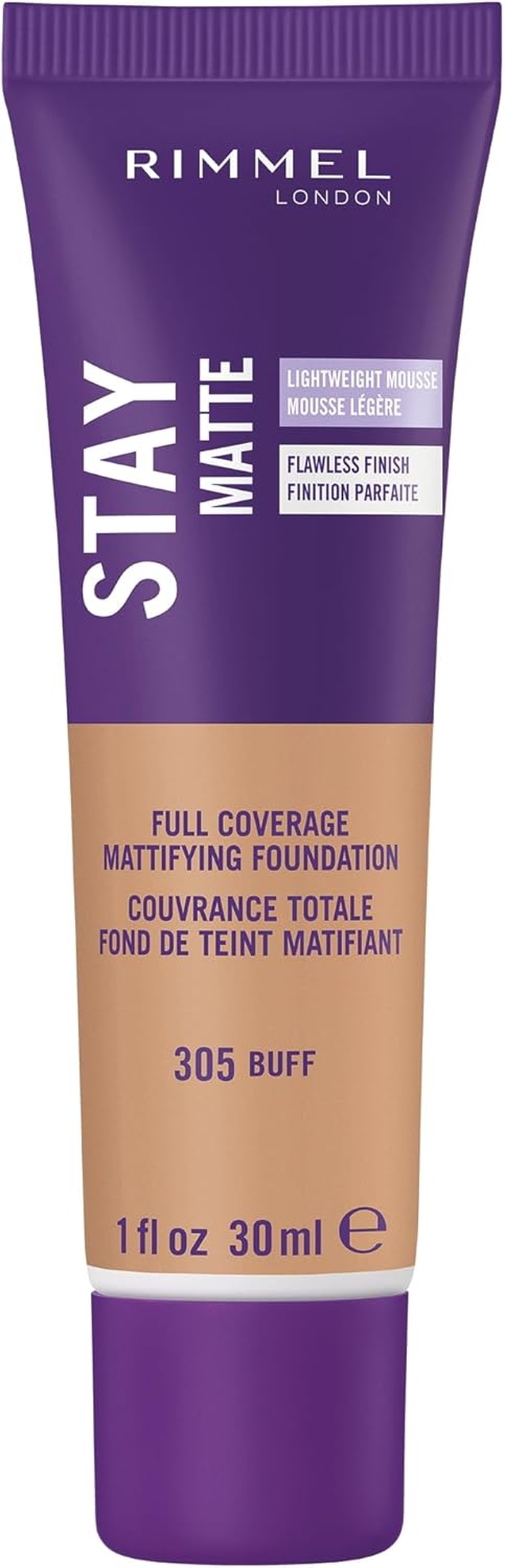 Rimmel Stay Matte Foundation, Buff, 1 Fluid Ounce
