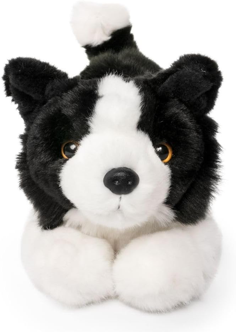 Living Nature Border Collie Playful Pup Plush Toy, Realistic and Cuddly Stuffed Animal Made from High-Quality Fabrics, 20Cm, Ideal for Kids and Animal Enthusiasts