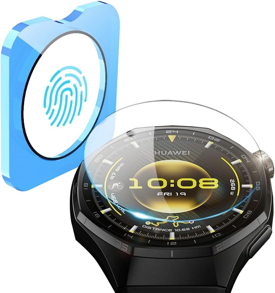 Lemxiee 2 Pack Tempered Glass for HUAWEI Watch GT 6 Pro 46Mm Screen Protector Protection Film