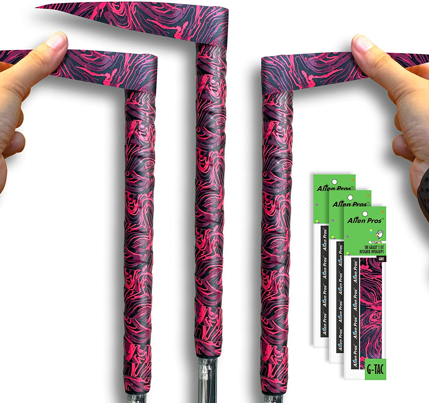 Alien Pros Golf Grip Wrapping Tapes - Innovative Golf Club Grip Solution - Enjoy a Fresh New Grip Feel in Less than 1 Minute image number 6