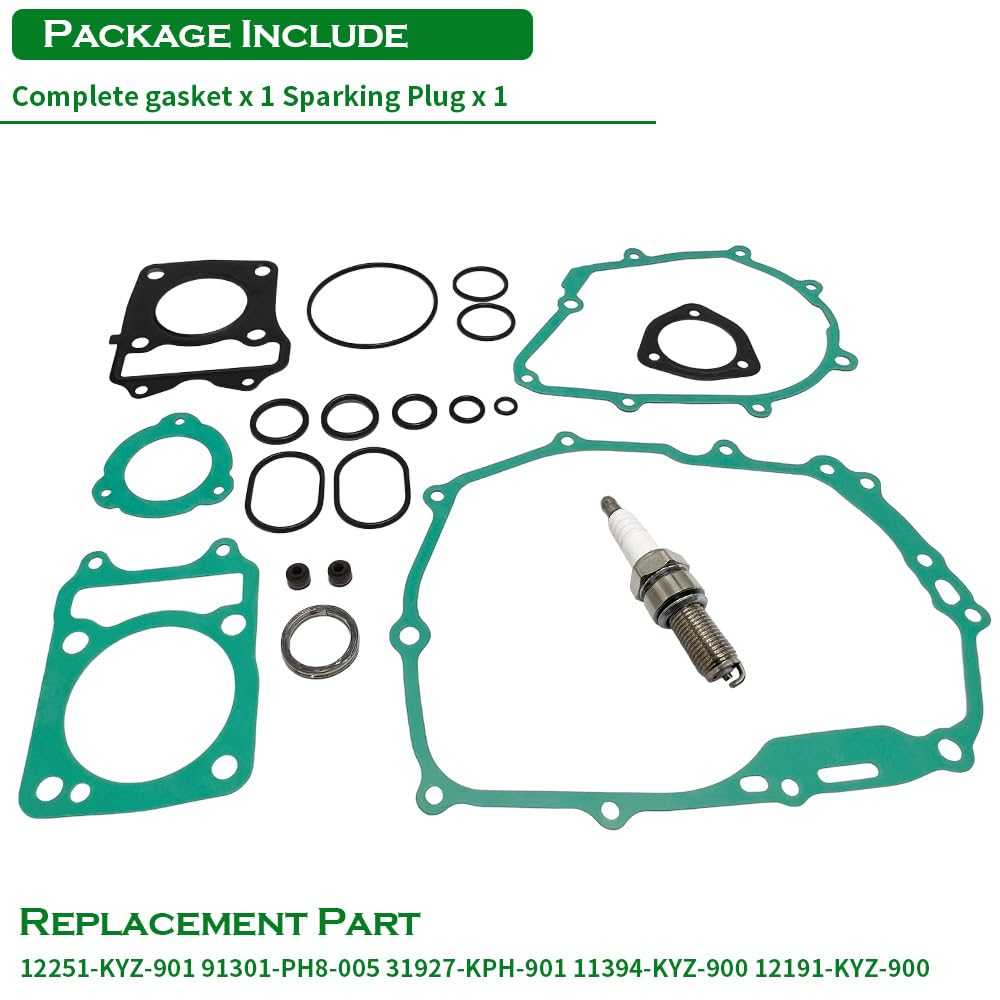 Complete Gasket Kit Set & Spark Plug Compatible with Honda Grom 125 MSX125 2014-2020 Monkey Z125M Z125MA 2019-2021 image number 6