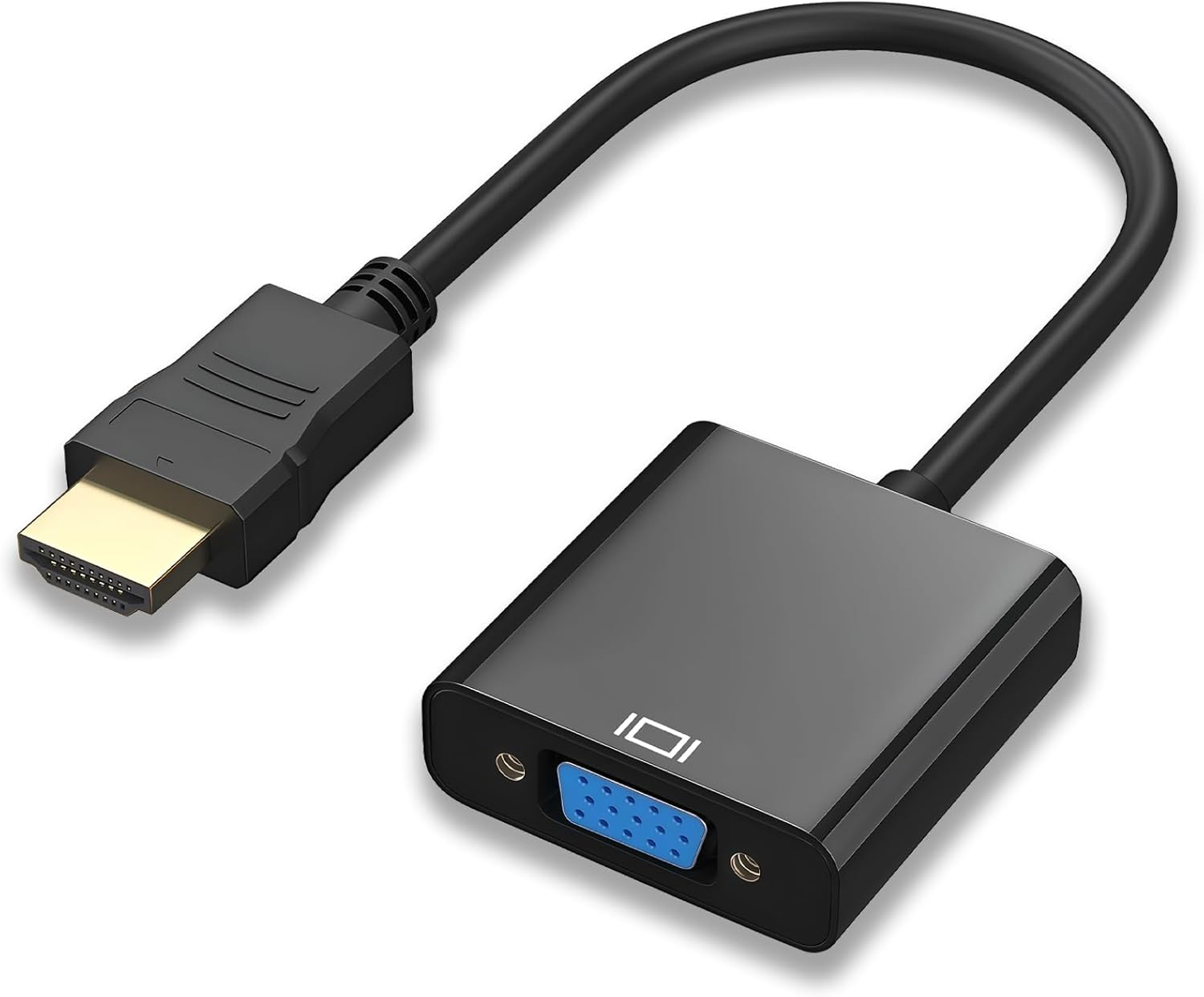 Meliya HDMI to VGA, Uni-Directional Gold-Plated Adapter (Male to Female) for Computer, Desktop, Laptop, PC, Monitor, Projector, HDTV, Chromebook, Raspberry Pi, Roku, Xbox and More