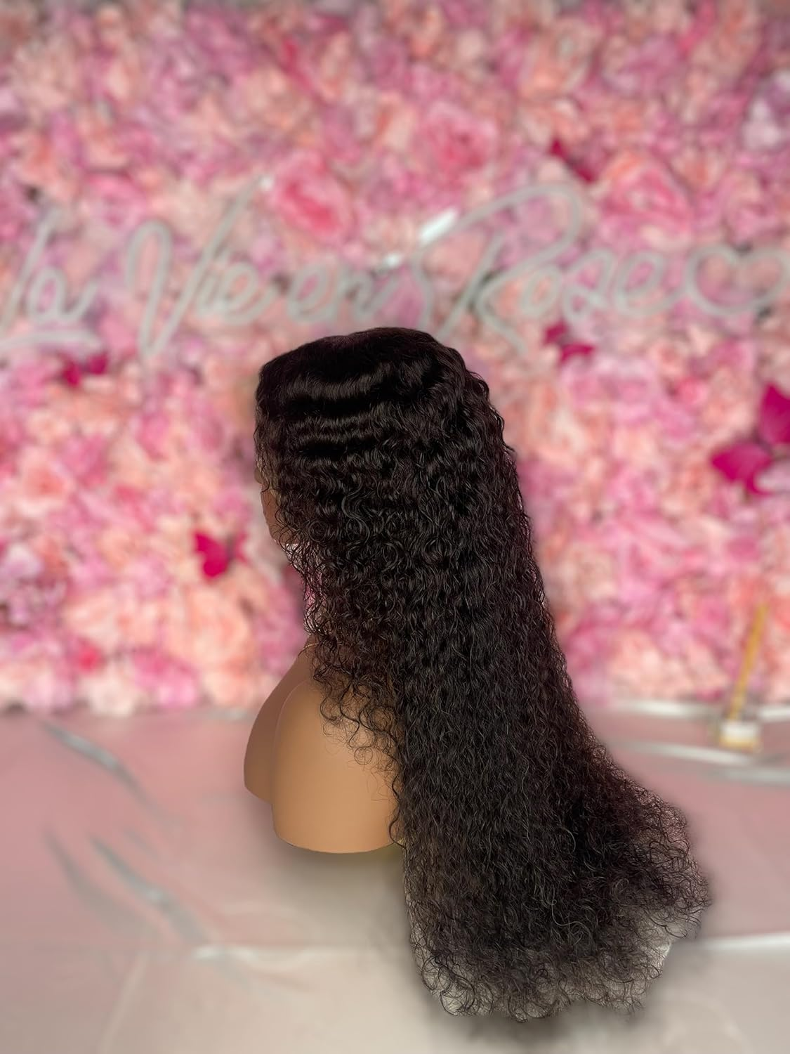 4X4 Hd Lace Black Human Hair Wig, Body Wave Lace Front Wig Lace Closure Wig Human Hair Wigs 4X4 Wig 24 Inch 200% Density image number 4