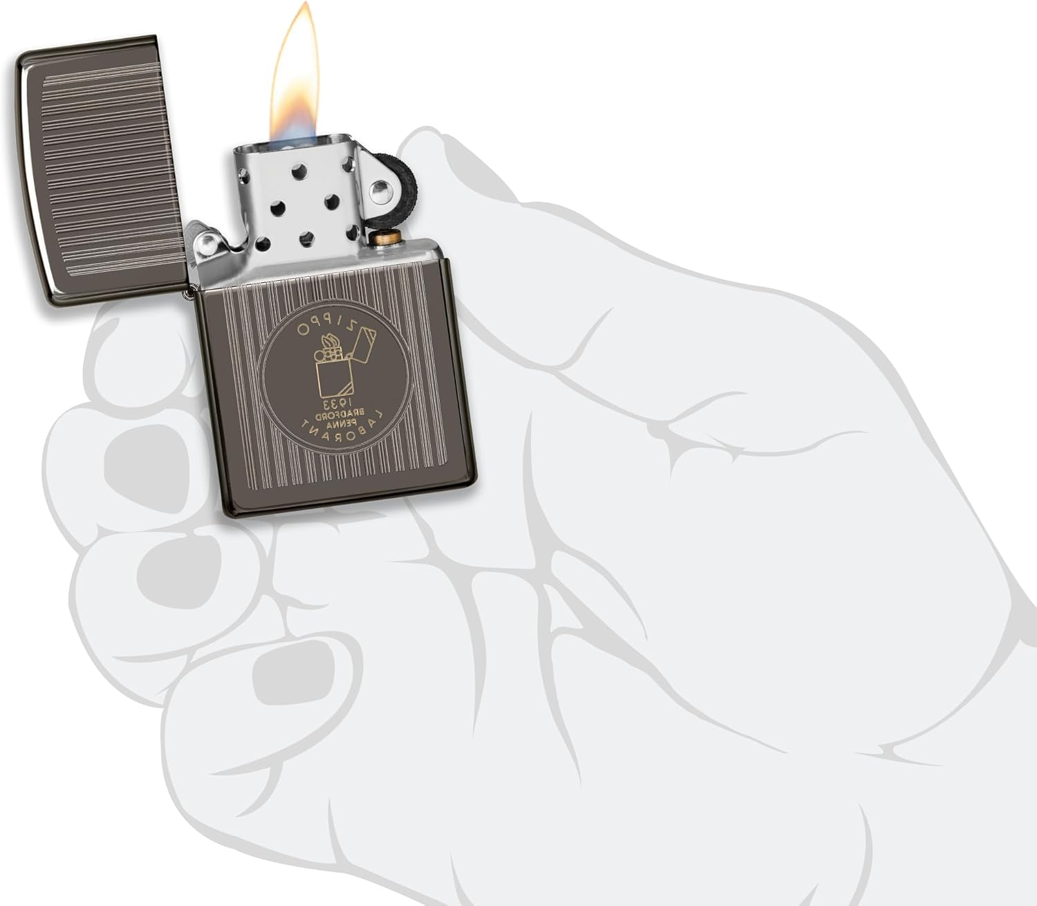 Zippo Founder'S Day Black Ice Collectible Lighter image number 5