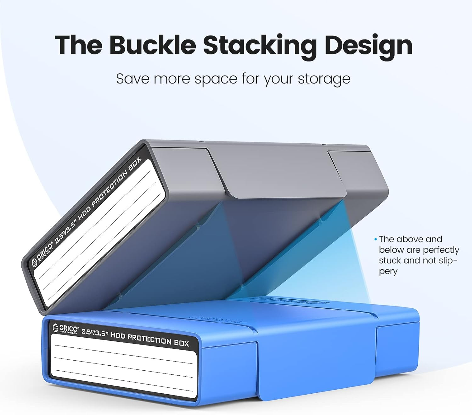 ORICO 5-Pack Hard Drive Carrying Case Protective Box for 3.5/2.5 Inch SSD HDD Portable with Anti-Static,Shockproof and Dust Proof Travel Storage Bag-Php25-5S image number 1