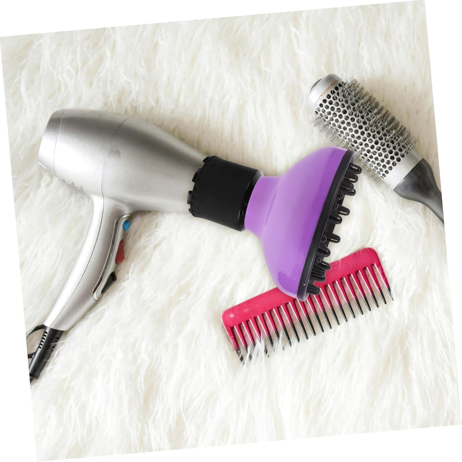 VINTORKY Adjustable Nozzle Hair Dryer Diffuser Hair Blower Protective Cover Diffuser Drying Cap Tool image number 6