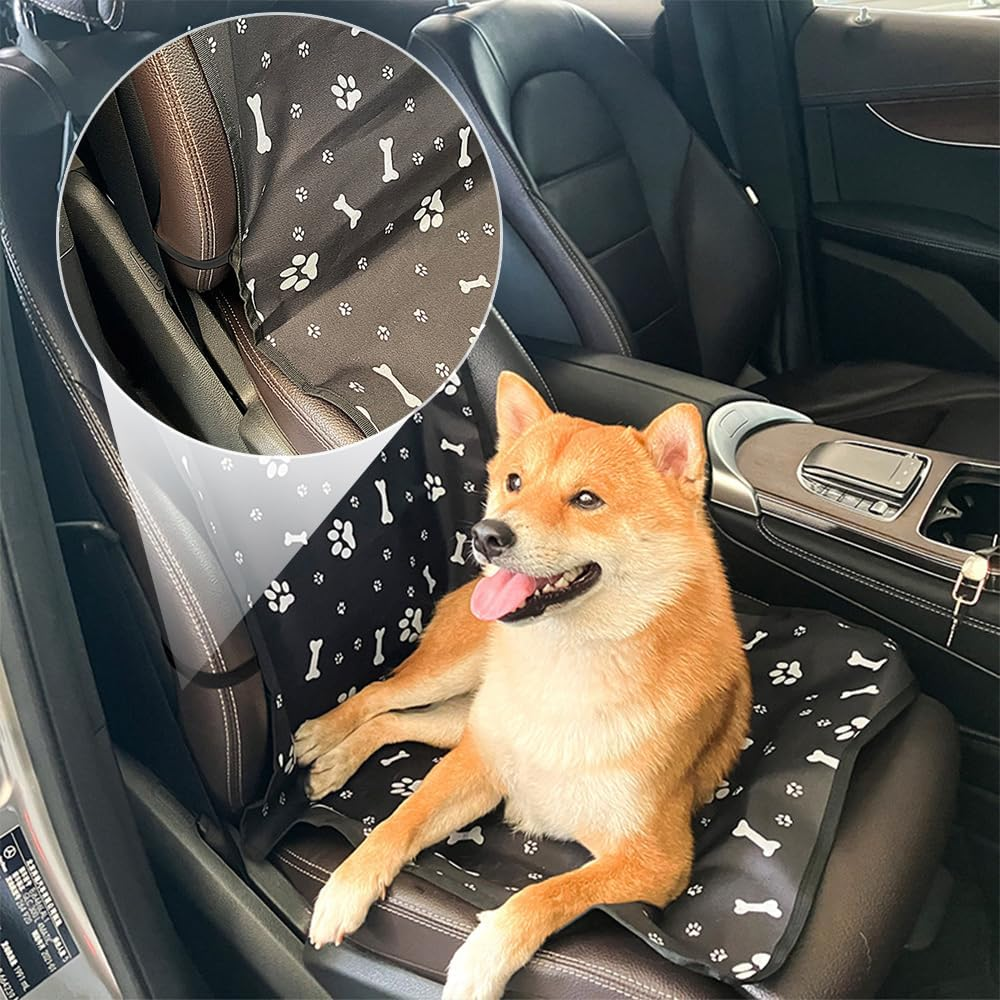 TOMVAES Dog Car Front Seat Cover, Waterproof & Non-Slip Folding Pet Car Seat Protector Cover against Pet Hairs & Soiling 41.7" L X 19.4" W image number 5