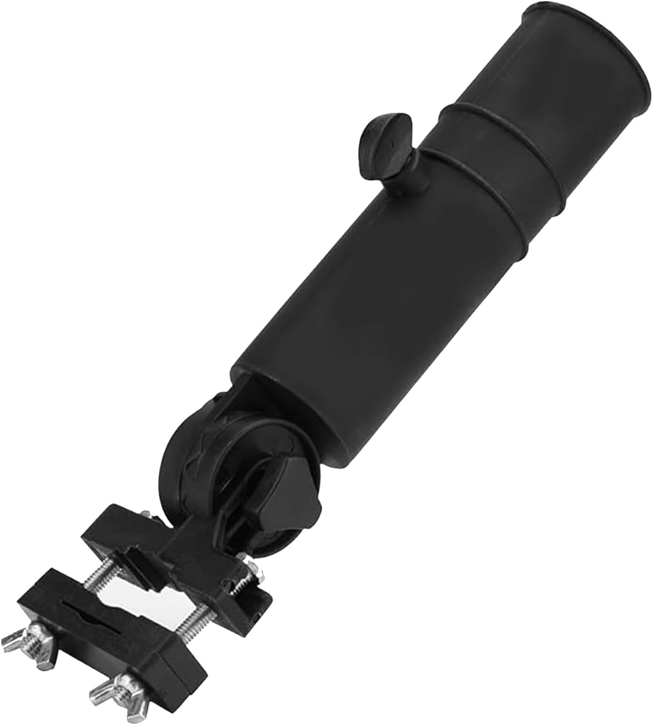 ZGWANSUI Golf Cart Umbrella Holder Mount, Adjustable Umbrella Holder for Golf Push Cart, Universal Golf Trolley Umbrella Holder Clamp Stand for Fishing Beach Chair Stroller Wheelchair