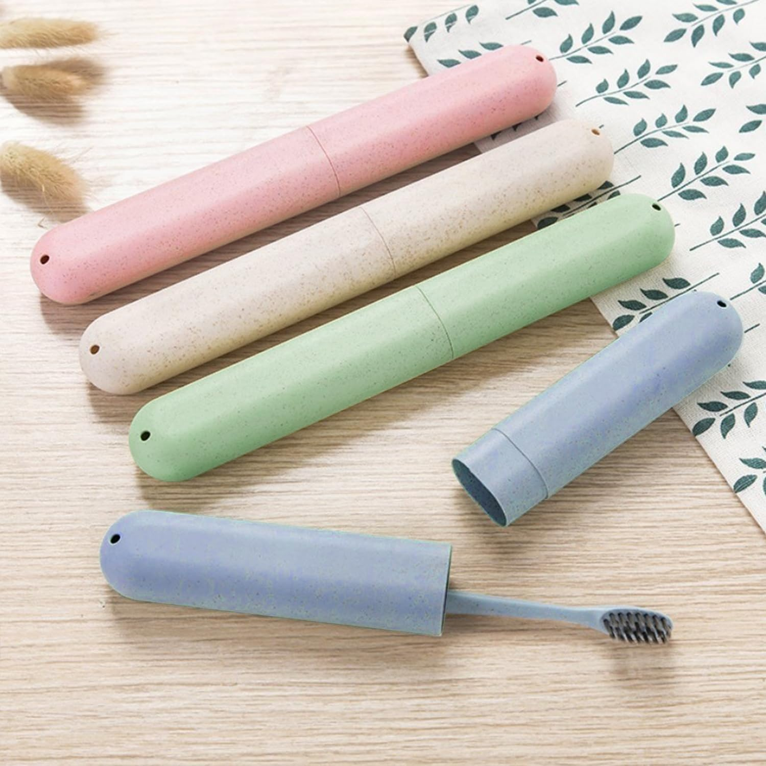 Proxima Direct 6 Pack Travel Toothbrush Case,Portable Breathable Toothbrush Holder for Travel/Camping/School/Home