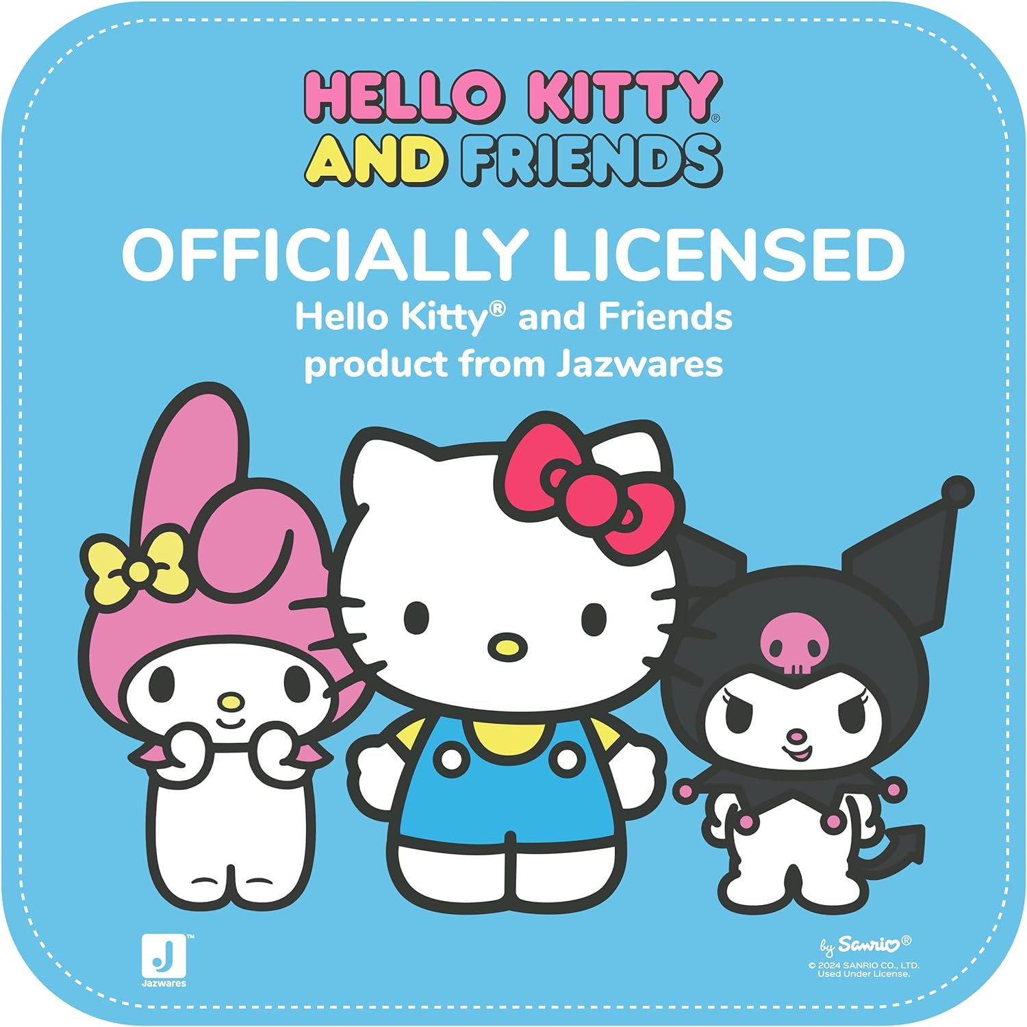 Hello Kitty Sweet Snacks 8-Pack with Mix and Match Sweet Accessories - 2&rdquo; Figures - Hello Kitty, My Melody, Kuromi, Cinnamoroll, Pompompurin, Keroppi, and Tuxedosam - Officially Licensed