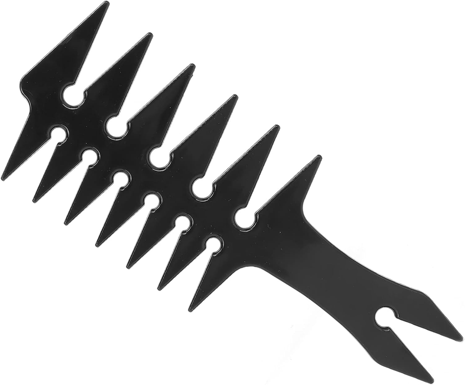 Jiawu Double -Sided Hair Comb Retro Design Hairdresser Comb for Men for Portable Use Absurd 1 X Hair Ideal for Use (Black) image number 6