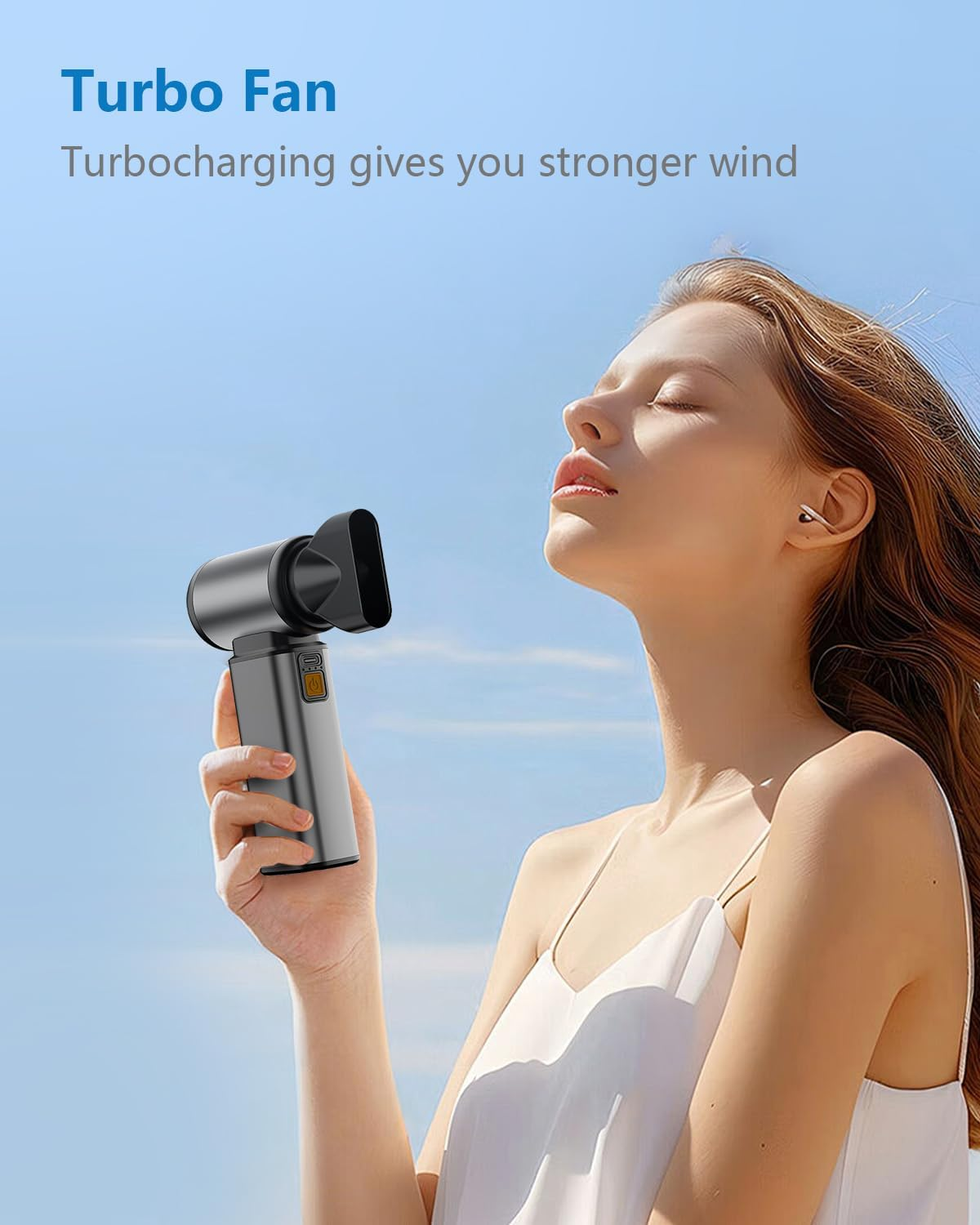 Compressed Air Duster, Super Power Metal Body Electric Air Duster Rechargeable Brushless Motor Durable Blower Stepless Speed Adjustable Dust Blower for Computer Outdoor House Car image number 1