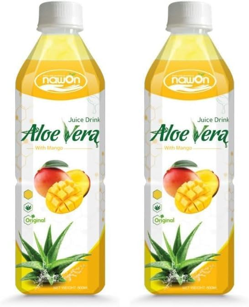 Nawon Aloe Vera Drink Juice Mango Flavor 500Ml 6 Pack - 500 Ml (Pack Of 12)