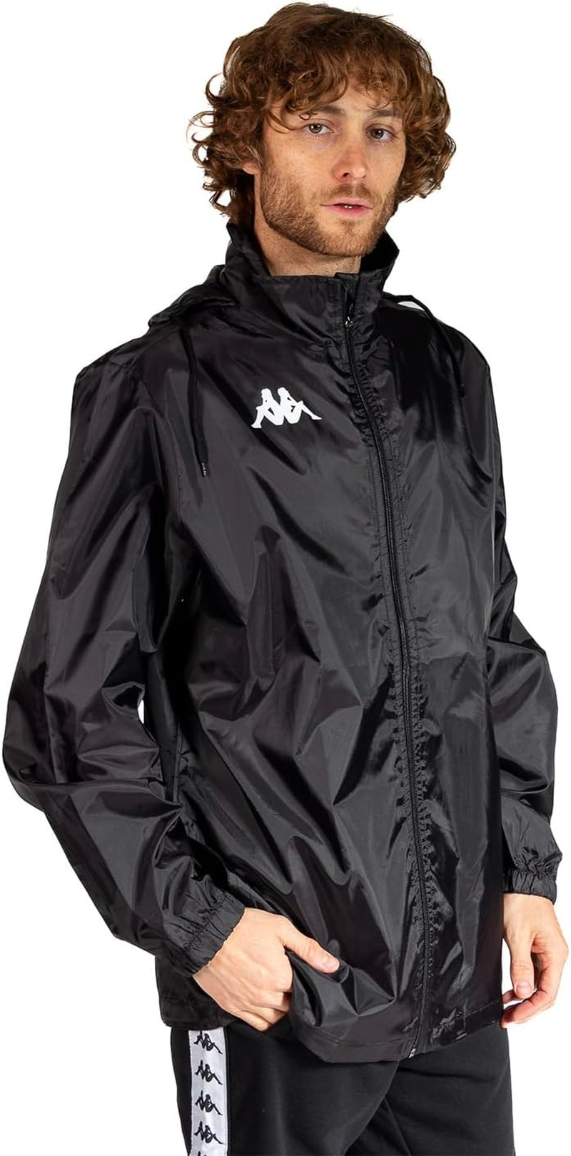 Kappa Mens Training Wister Black Soccer Peformance Jacket image number 4