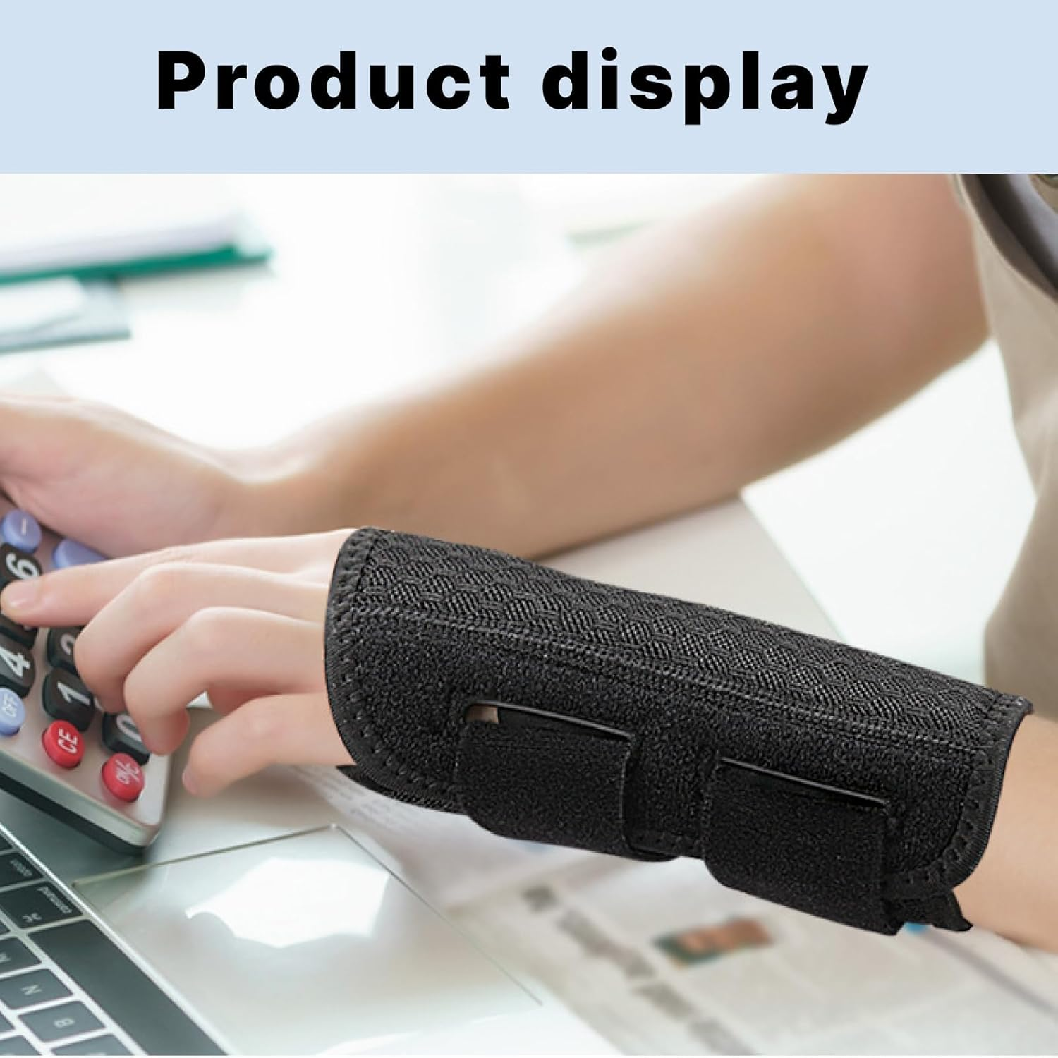 Carpal Tunnel Wrist Brace for Day & Night Support, Adjustable Splint for Women and Men, Left-Hand Wrist and Thumb Brace, Fo Tenosynovitis, Tendonitis, and Recovery image number 1