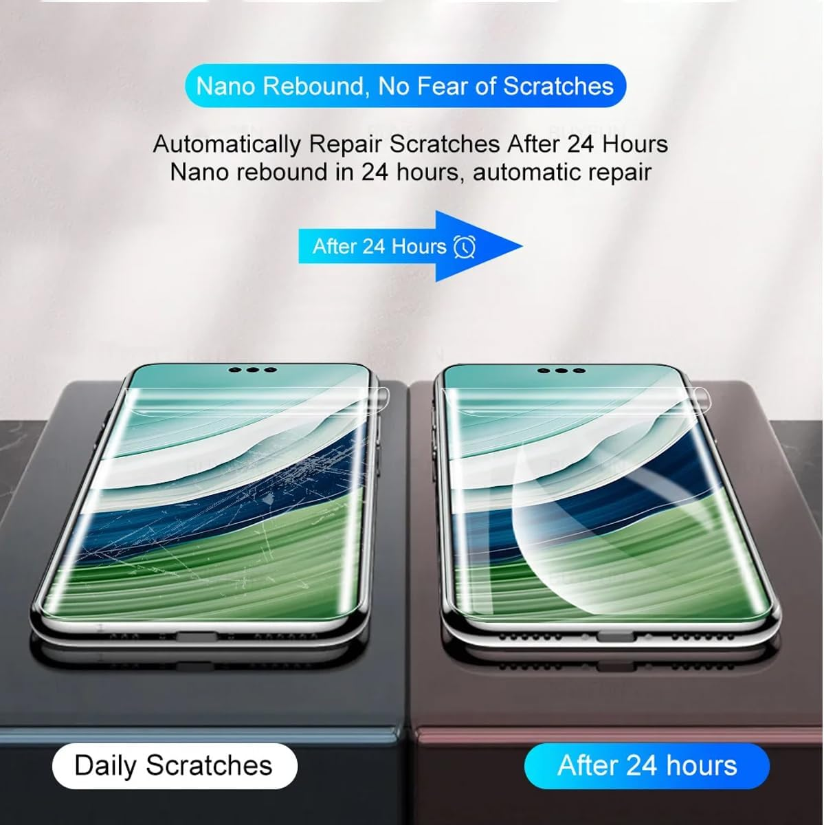 SRSRROP 3 X Hydrogel Screen Protectors for Huawei Pura 70 Pro/Pro+/Ultra 5G (6.8 Inches), HD Transparent TPU, [Anti-Bubble] [High Sensitivity] [Anti-Scratch Screen Protector]