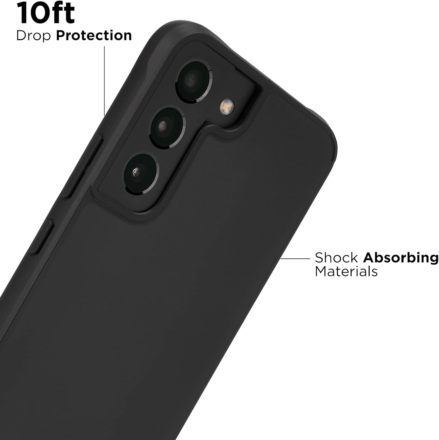 Case-Mate Samsung Galaxy S22 Case Black - 10Ft Drop Protection with Wireless Charging - Tough Series Case Cover for Samsung S22 - anti Scratch Technology with Shock Absorbing Materials, Lightweight - Multicolor image number 7
