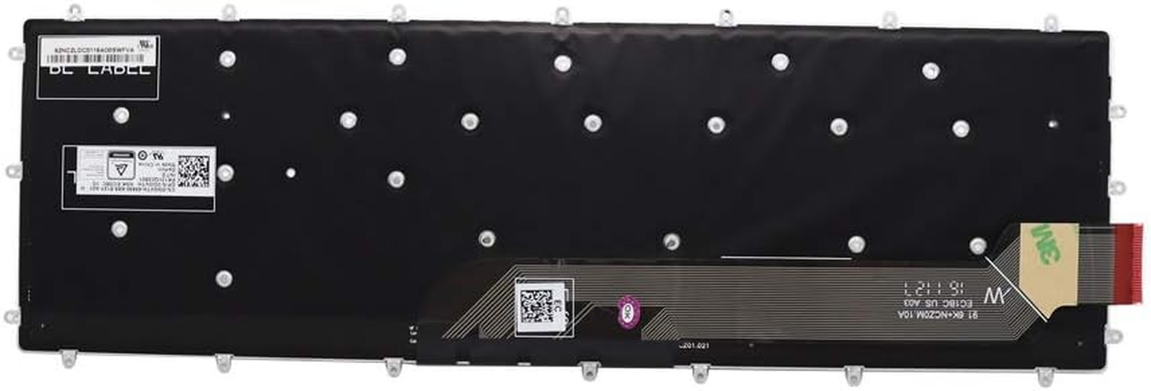 Abakoo New Keyboard Replacement for Inspiron 15 Gaming 7566 7567 Inspiron 15-7566 7567 5567 5565 5568 5570 5575 7566 Keyboard US Backlit Red 03R0JR