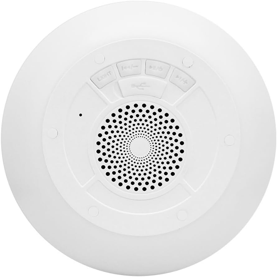 RGB Light Bathroom Stereo Speaker Bluetooth IPX7 Waterproof Shower Pool Floating Speaker with Mic 1200Mah image number 6