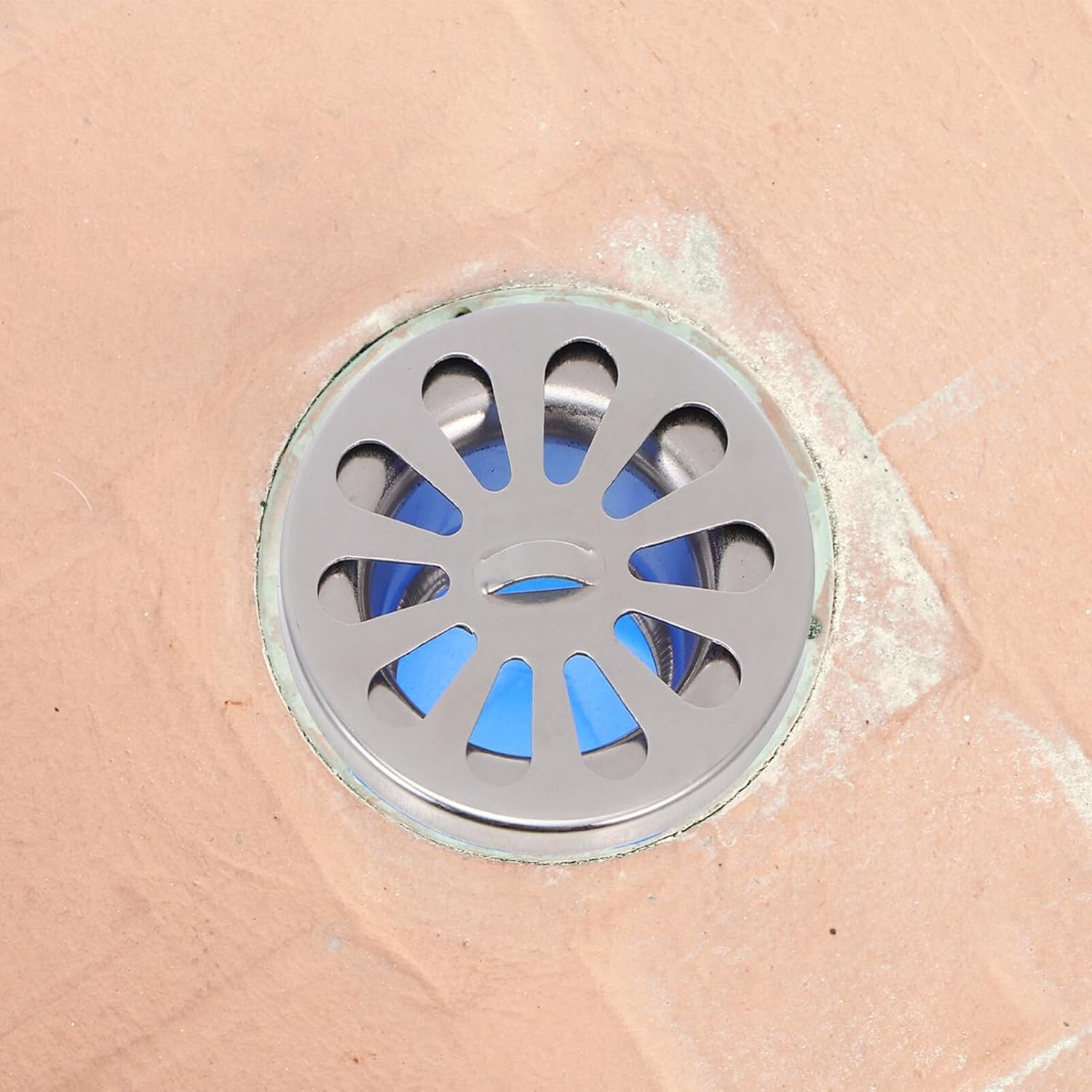 Stainless Steel Floor Drain Odor Proof Core, Drain Backflow Preventer, One Way Drain Valve Sewer Core for Toilet Bathroom Kitchen Tubes Stainless Steel Sink Showerhead Filter (Blue, One Size) image number 3