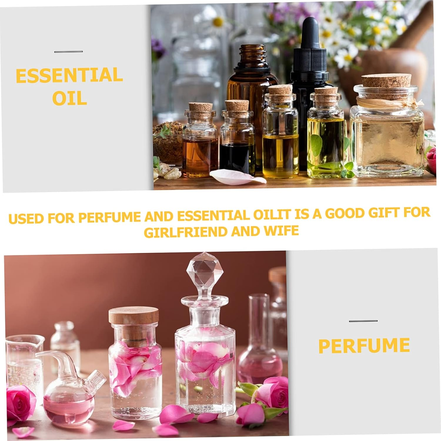 Homoyoyo 10 Pack 5Ml Amber Glass Dropper Bottles - Essential Oil and Perfume Vials with Eye Droppers for Makeup - Aromatherapy and Lotion Dispenser Perfect for Travel and DIY Blends image number 5