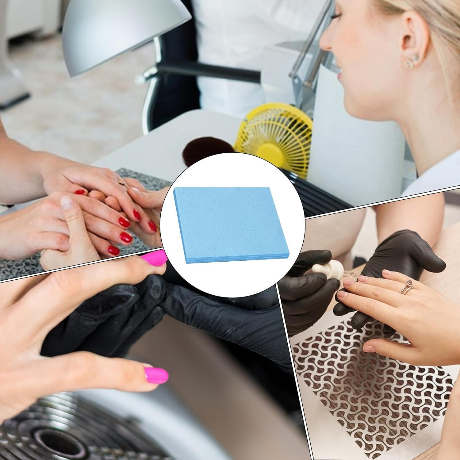 Nail Dust Collector Sheets | 100Piece Nail Tech Dust Collector - Professional Extractor Paper Collecter for Women Practice Home Salon Training image number 5