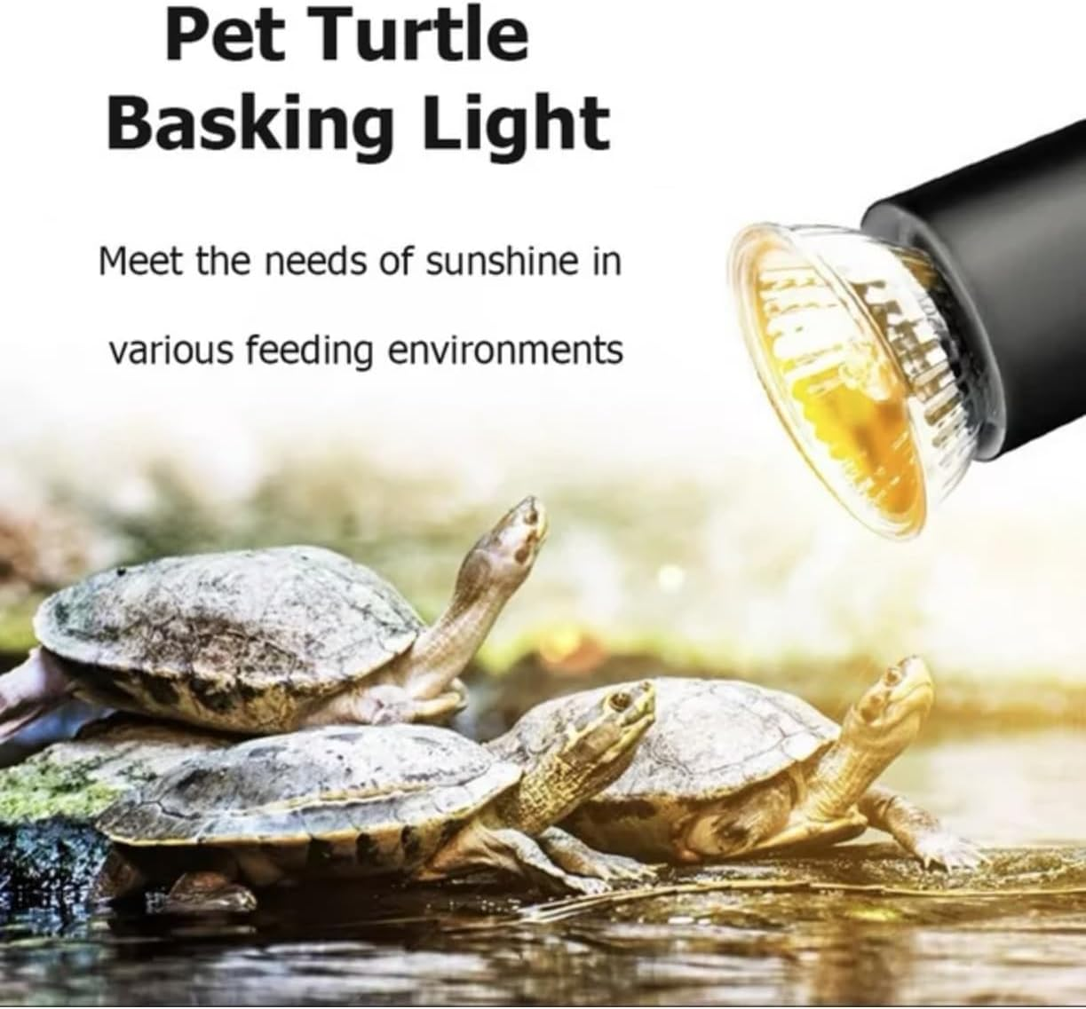 UVA UVB Reptile Light Bulbs, Heat Lamp Bulbs for Reptiles and Amphibians, Basking Light Bulb for Turtle, Bearded Dragon, Lizard Heating Use (3.0 25W 3-Pack)