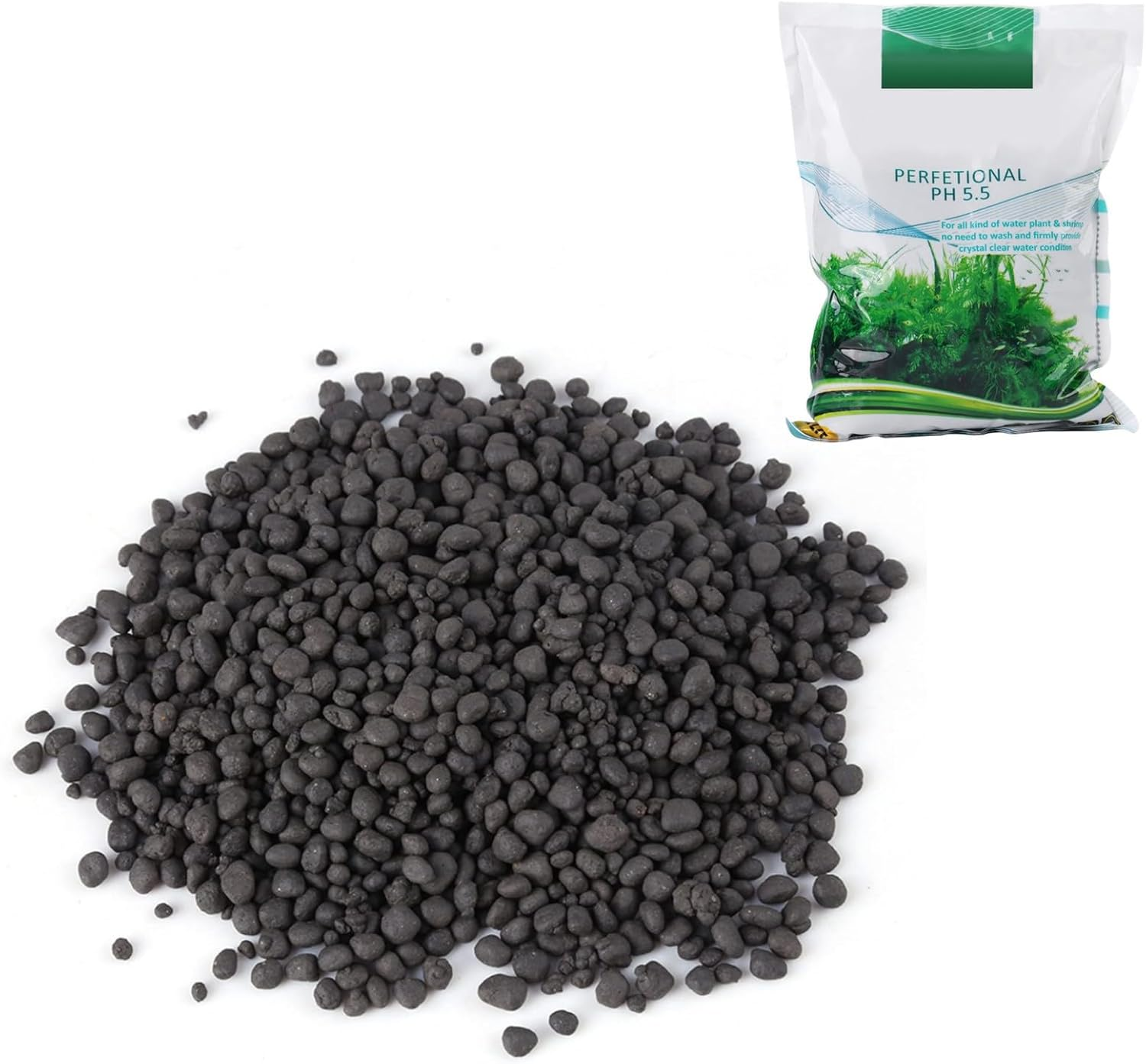 Aquarium Soil Substrate, Plant or Shrimp Stratum for Natural Planted Aquarium, Clay Gravel and Stable Porous Substrate for Freshwater Aquarium image number 4