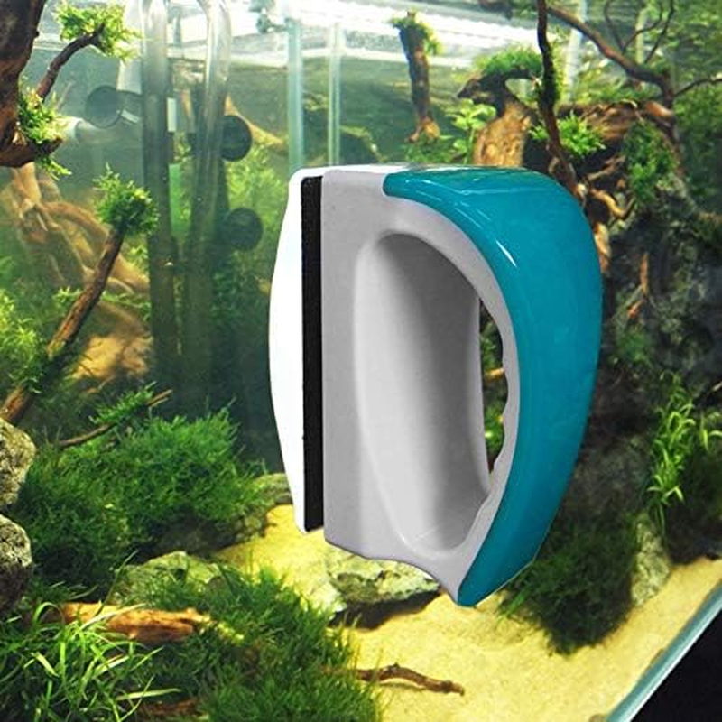Aquarium Magnetic Scrubber Cleaner, Algae Scrapers Fish Tank Aquatic Algae Cleaning Tool Brush Magnet Scraper with Floating Design (Large) image number 4