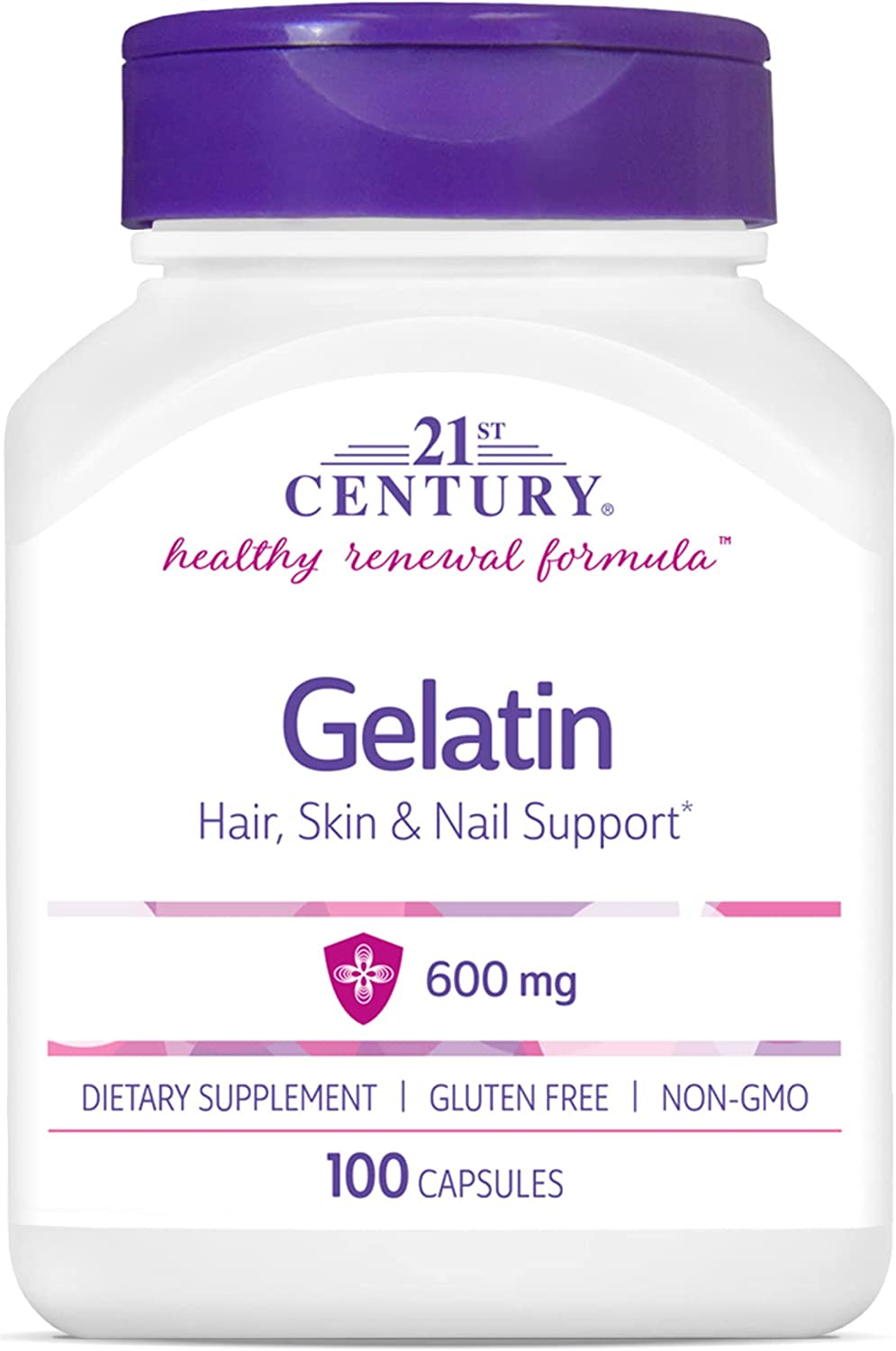 21St Century Gelatin 600Mg, 100 Capsules image number 2