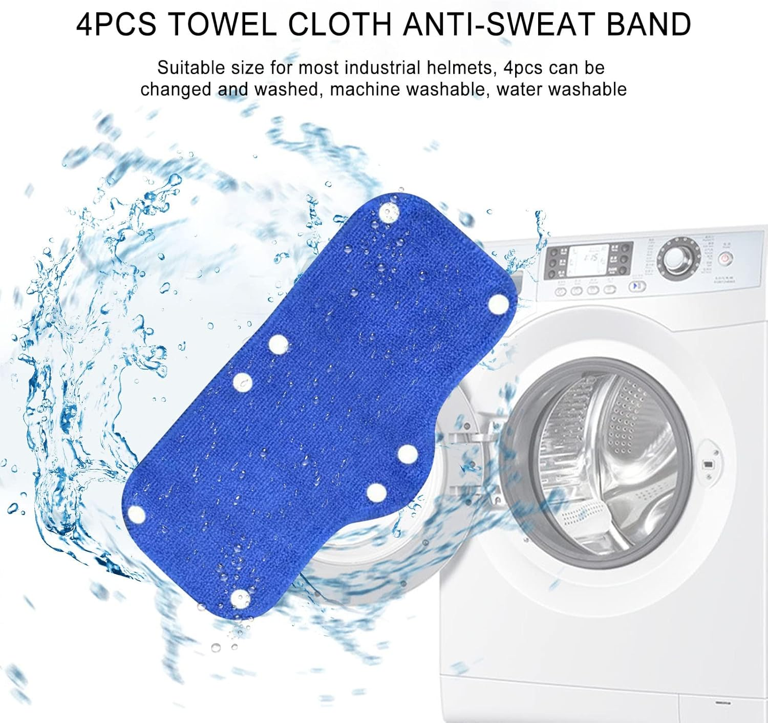 Esncddym Helmets Sweat Belt | Washable Hard Hat Liner Quickly Absorbs Sweat,Anti Sweat Belt Keep the Sweat Away from Your Forehead and Face for Industrial Helmets image number 1