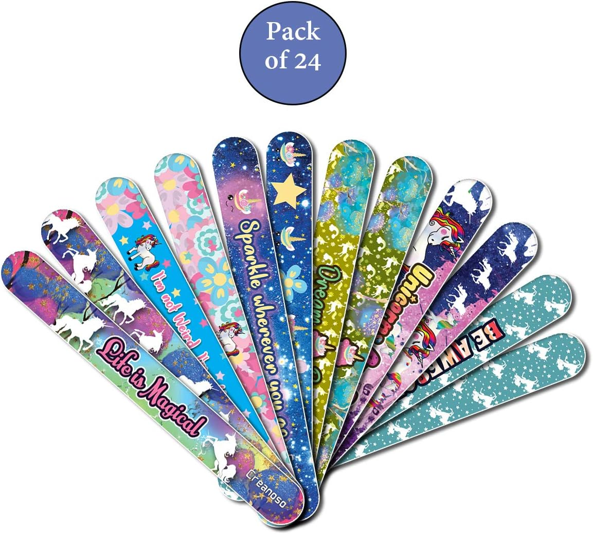 Creanoso Unicorn Emery Board (24-Pack) - Handy Nail Accessories - for Manicure Pedicure - Keep Your Fingernails and Toenails in Tip-Top Shape - Great Stocking Stuffers &ndash; Beauty Need Essentials image number 2