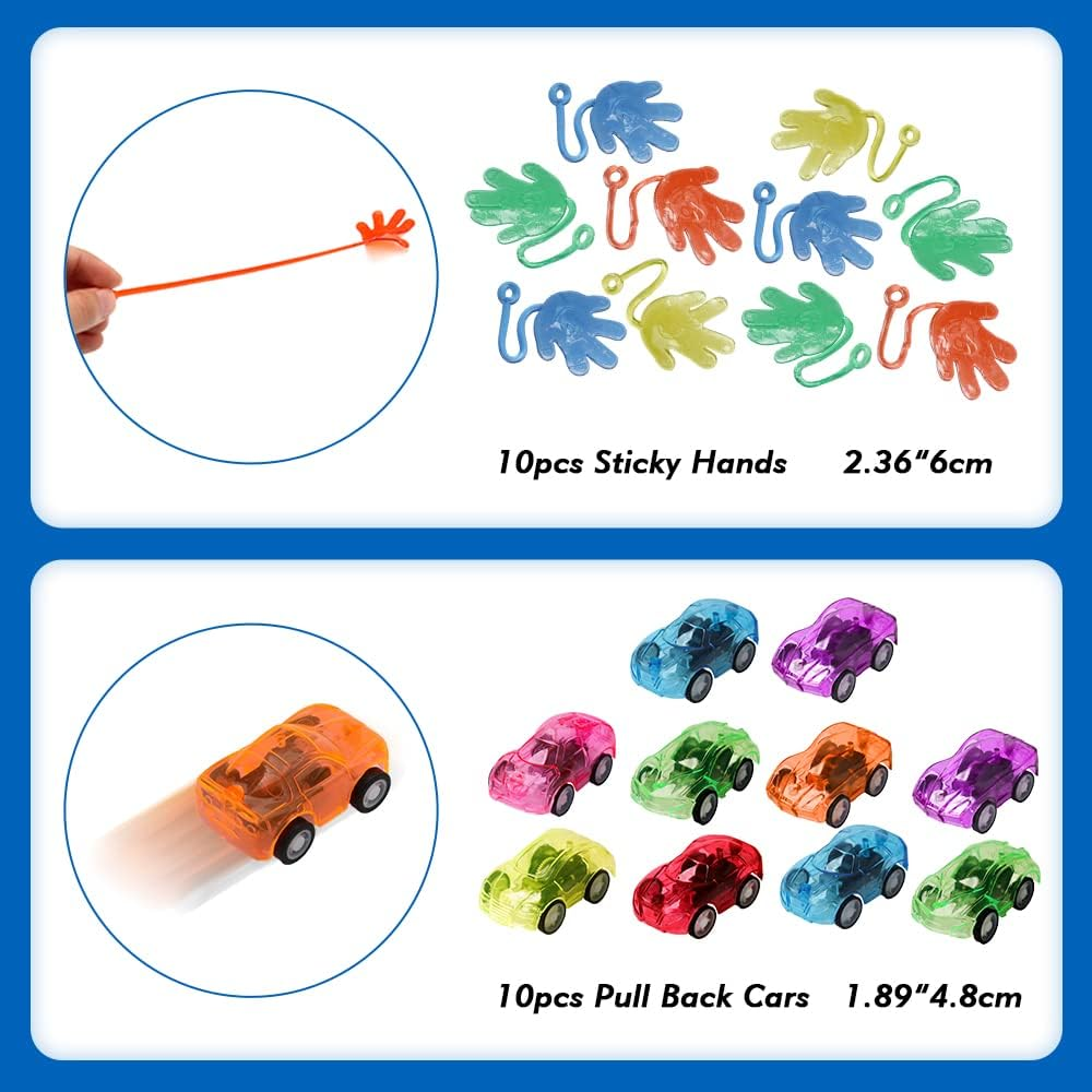 Amybenton 61 PCS Party Favors for Kids Treasure Prizes Box Toys, Party Bag Filler, Goodie Bags Stuffers for Classroom Rewards, Treasure Chest Toys, Carnival Prizes, Stocking Stuffers for Kids image number 3