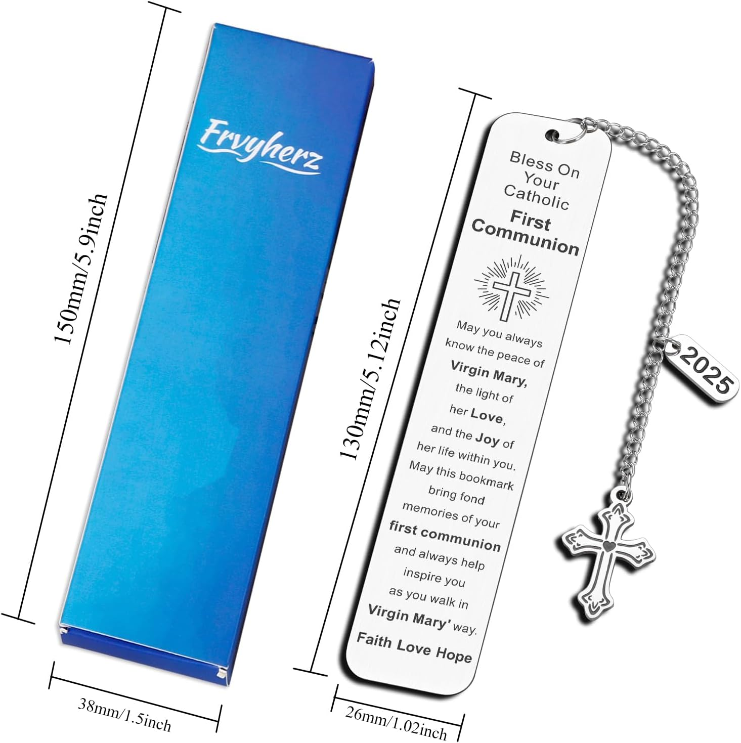 First Communionn Bookmark, First Communion Gifts for Girls, Fiirst Communion Gifts for Boys, Girls Boys 1St Communions Gift, Confirmation Gift for Teen Girls Boys, 2025 Christian Giftss for Women Men