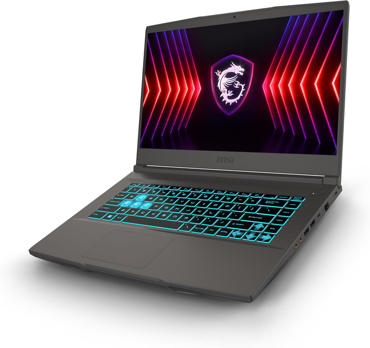 MSI Thin 15 B13UC-3067AU, 15.6" FHD 144Hz Gaming Laptop, Intel Core I5-13420H, 16GB DDR4, 512GB SSD, NVIDIA Geforce RTX 3050 4GB, Windows 11, Cosmos Gray image number 6